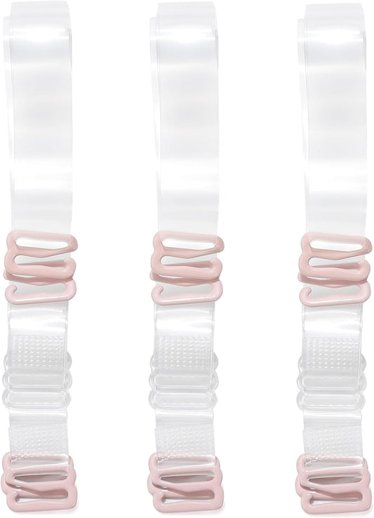 Magicmode 3 Pairs Bra Strap Replacement Elastic Adjustable Removable Multi Color