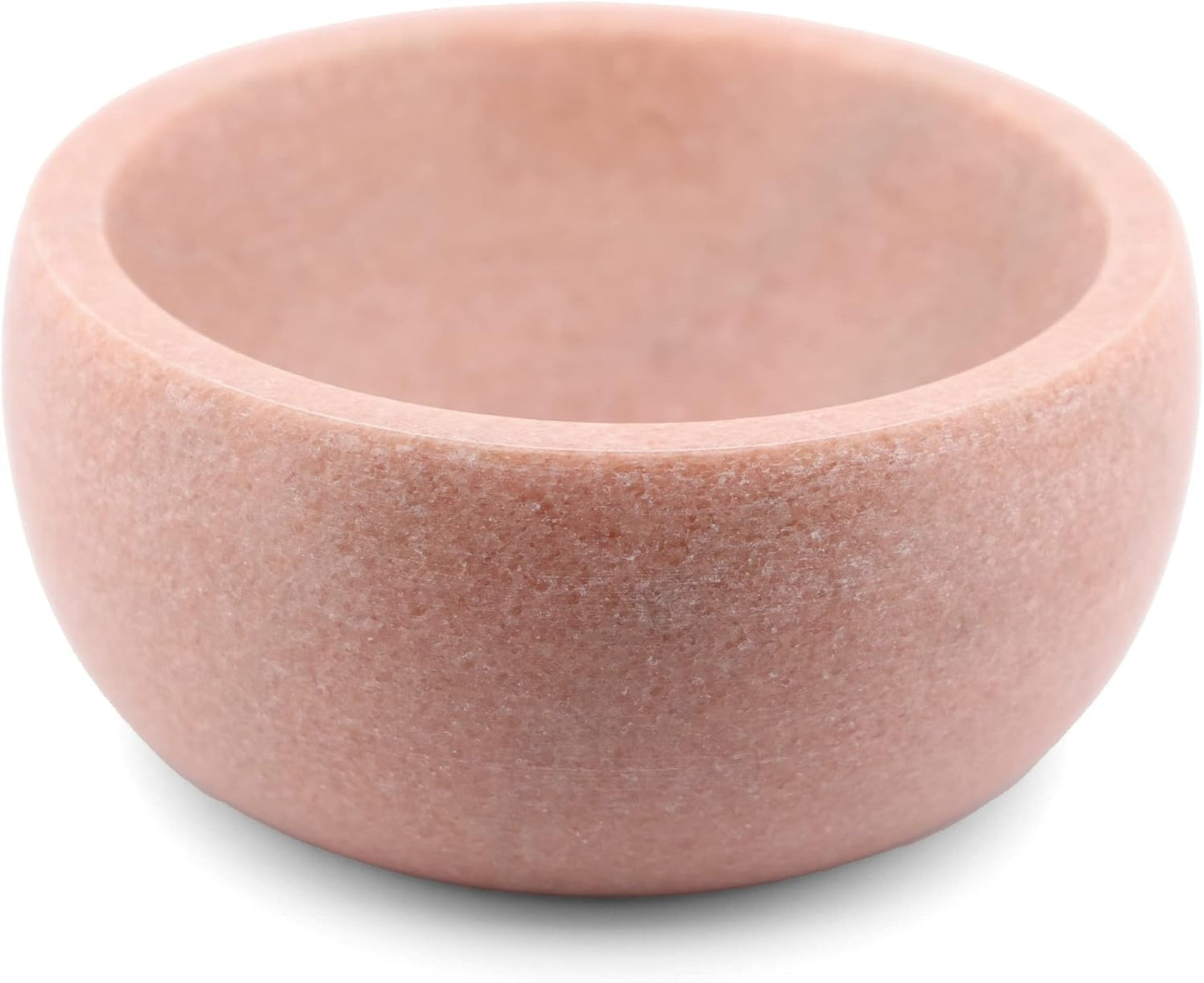 ShayVe Shaving Bowl for Shaving Soap & Cream — Marble Shave Bowl For Shaving Soap & Cream — Exquisite Heat Insulated Wet Shaving Kit Addition (Pink Marble)