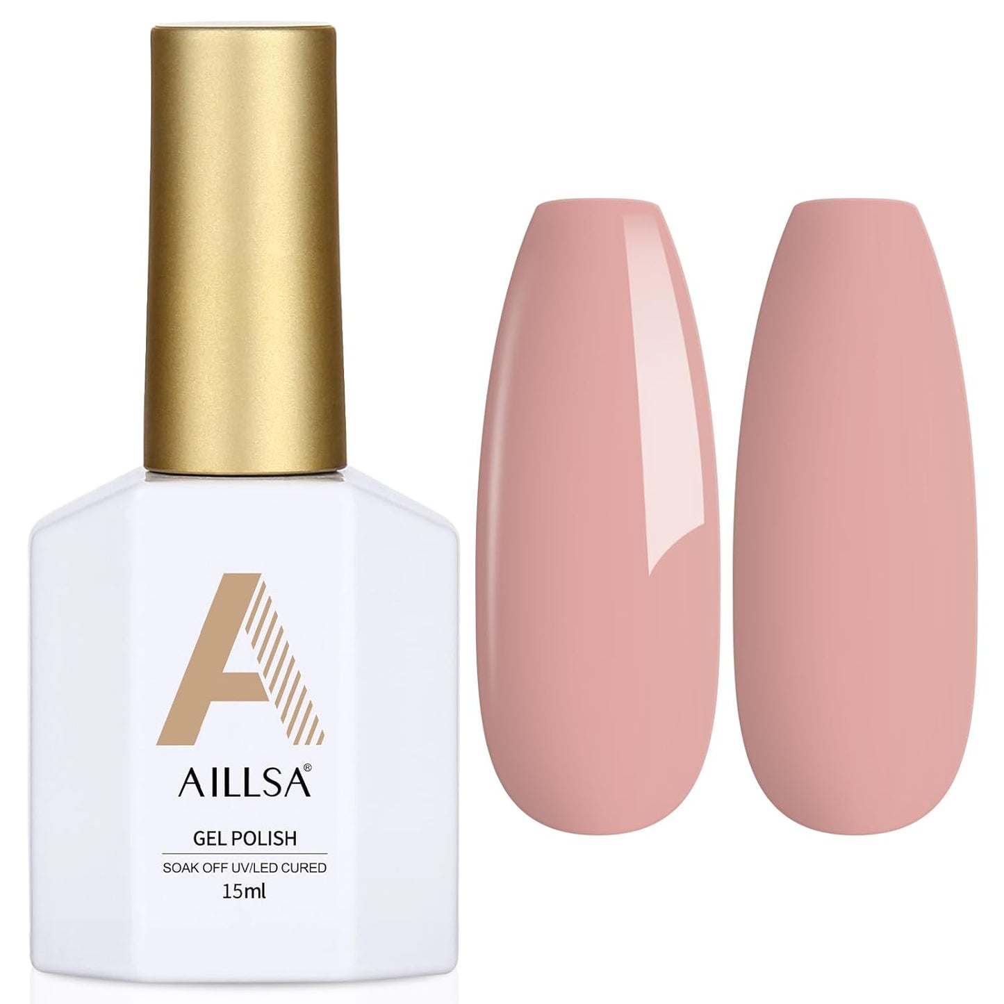 AILLSA Gel Nail Polish Brown Caramel Gel Polish Mocha Neutral Nude Gel Polish Fall Winter Skin Tone Natural Color Nails Soak Off U V Gel for Nail Salon at Home Holiday Gift for Women 0.51 Fl Oz /GC01