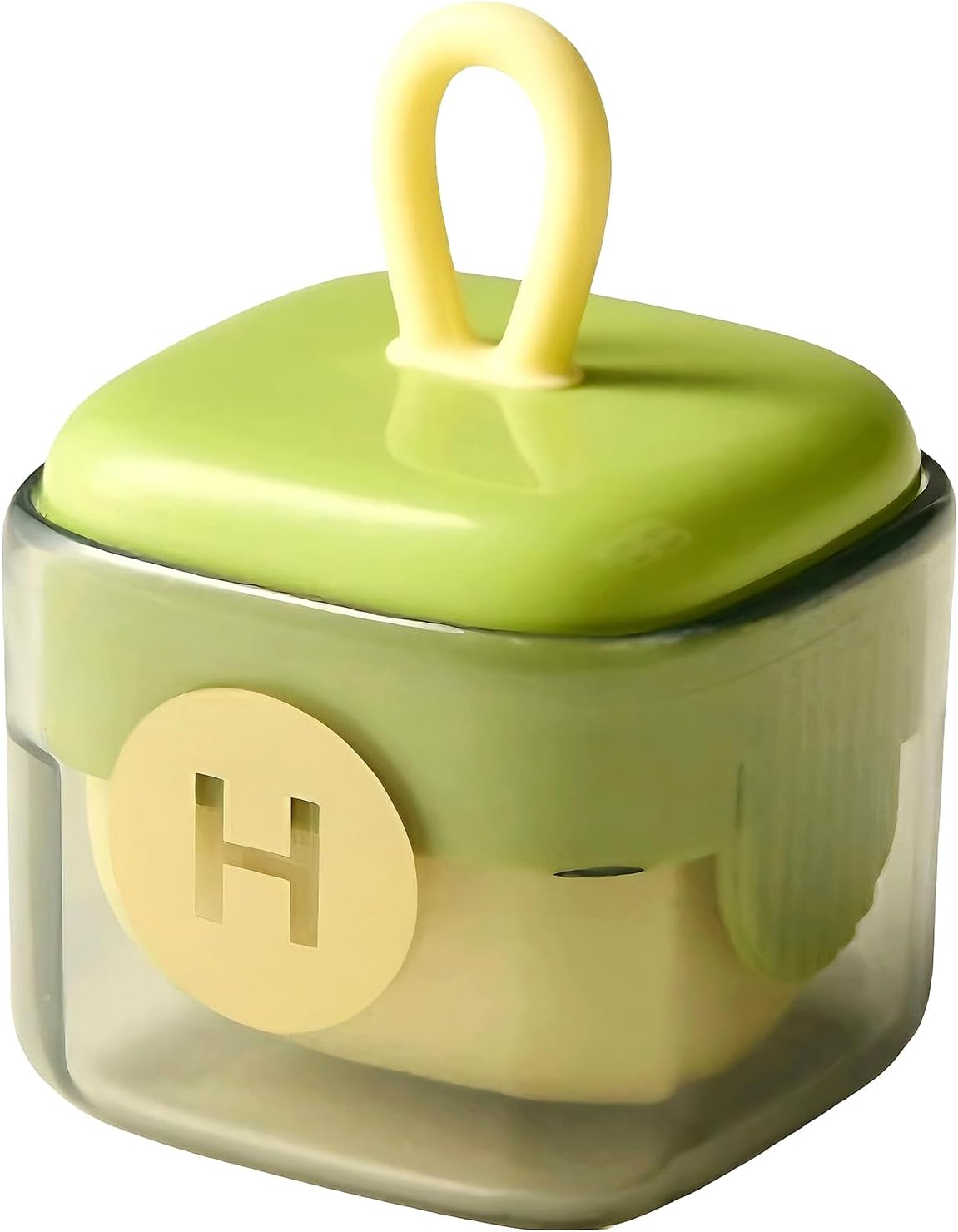 Reusable Lint Roller Mini, Washable Sticky Roller for Travel & Clothes & Furniture & Purse, Portable Pet Hair Lint Remover Ball for Dog Cat Fur (Green)