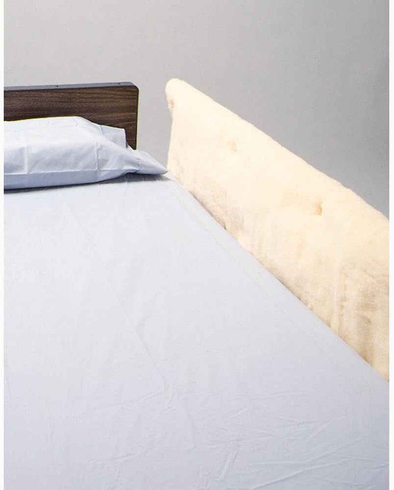 Skil-Care Synthetic Sheepskin Bed Rail Pads, 60”L x 18”W - Additional Comfort for Wheelchair or Geri-Chair Patients, Wheelchair Cushions and Accessories, 402010