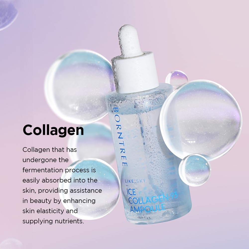 Like Sky Ice Collagen 93 Ampoule 1.69 fl oz/Marine collagen, Absorption rate of more than 40 times, K-beauty
