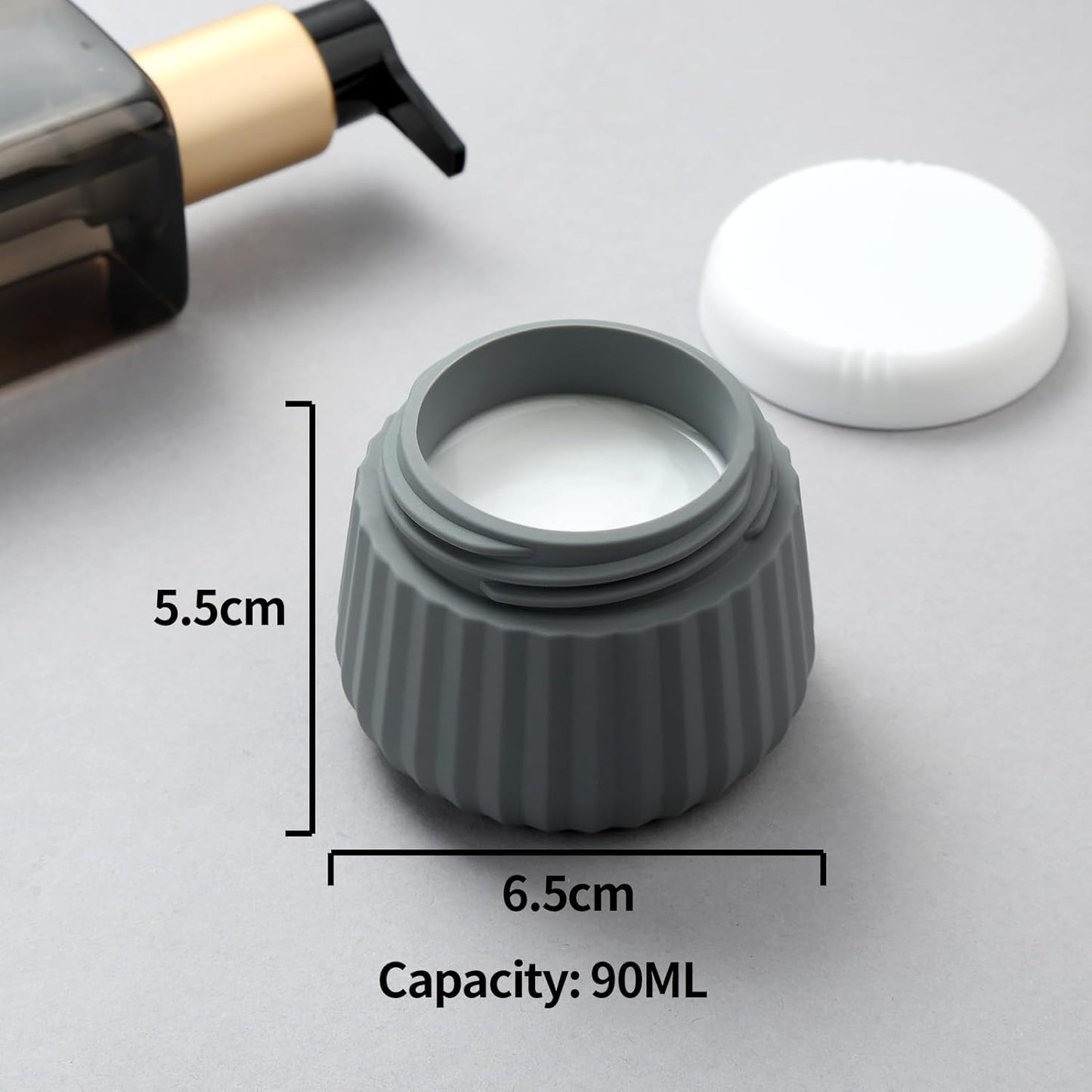 Travel Bottles 8 Pack, TSA Approved 3 oz Toiletries Containers, Leak Proof Silicone Squeezable Essentials Jars with Clear Bag