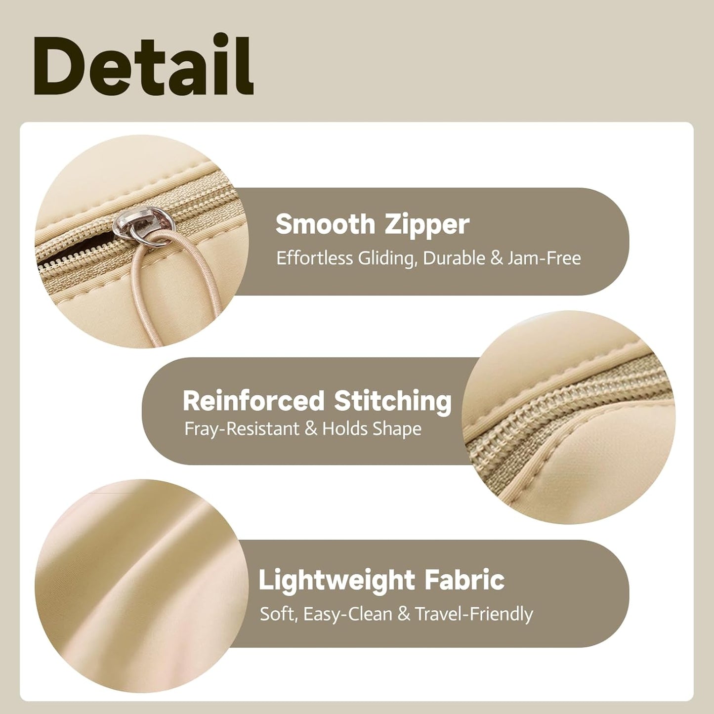 YDR Period Bag for Women, Soft Cotton Sanitary Napkin Storage Bag, Cute Cosmetic Pouch for Travel with Zipper