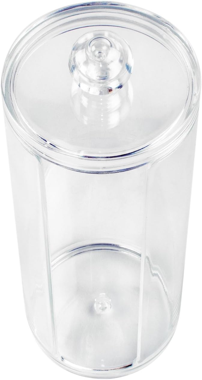 Super Z Outlet Cosmetic Cotton Pad Rounds Holder Makeup Removers Clear Acrylic Organizer Storage Display Rack