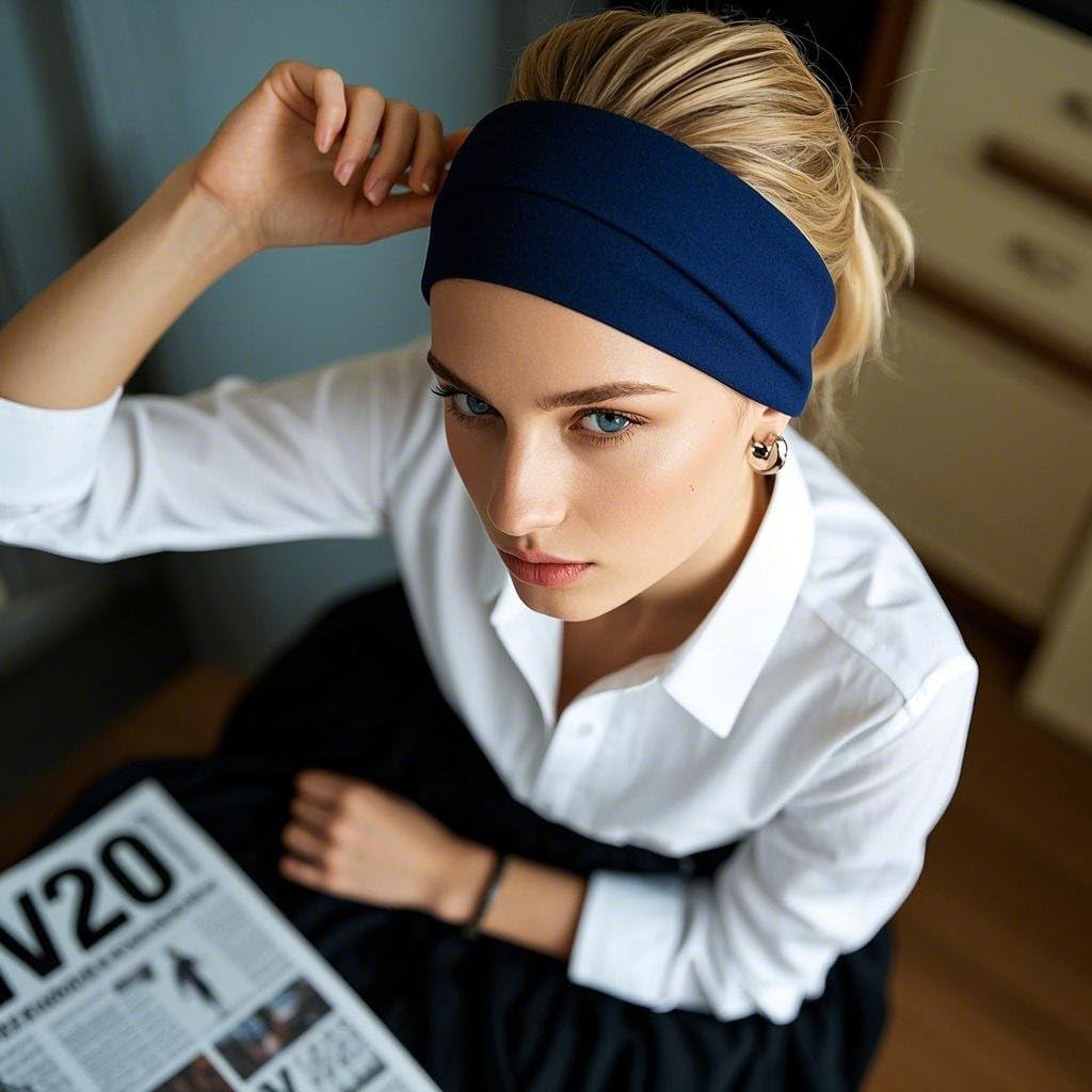 12-Pack Wide Stretch Headbands for Women - Non-Slip Extra Wide Turban Hair Bands for Workout, African Style, Sports & Daily Use (Breathable, All-Day Comfort) Color1 (Color2)