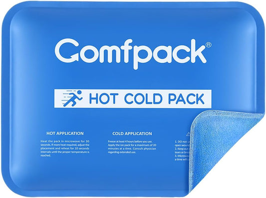Soft Ice Pack for Sports Injuries, Long Lasting Multipurpose Gel Ice Pack with Dual Temperatures for Muscle Pain Relief & Strains, for Head, Shoulder, Knee, Ankle