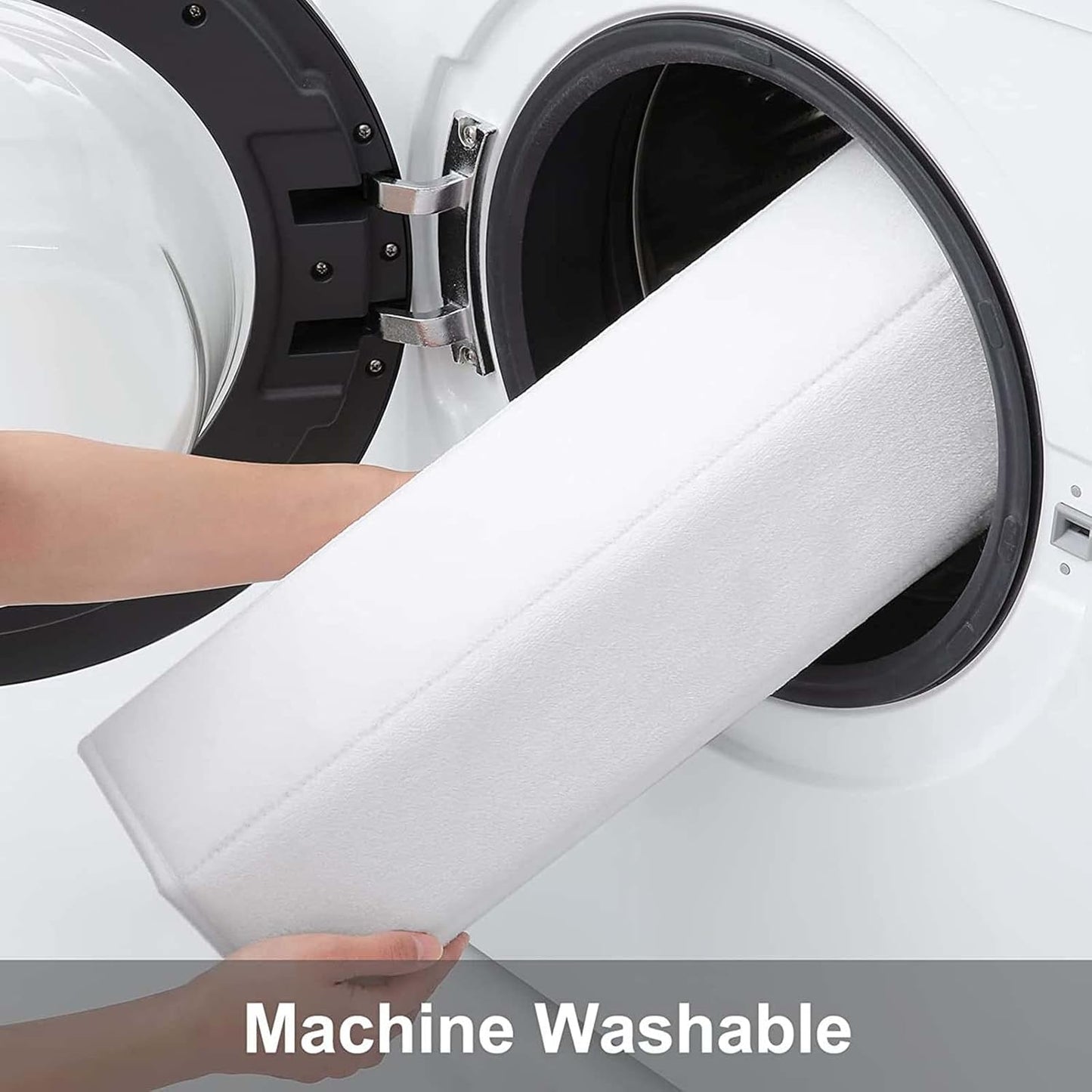 Buganda Memory Foam Bath Mat, 60" x 24", Ultra Soft and Non-Slip Bathroom Rugs, Water Absorbent and Machine Washable Bath Rug Runner for Bathroom, Shower, and Tub, White