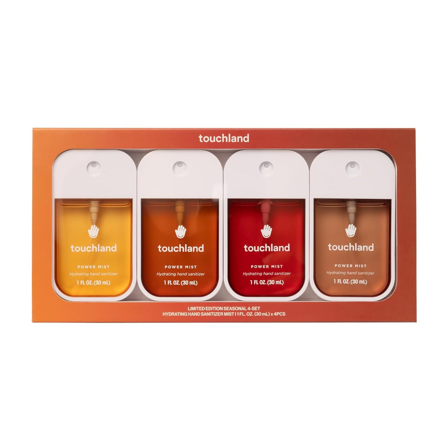 Touchland Limited Edition Seasonal Power Mist Hand Sanitizer 4-Set