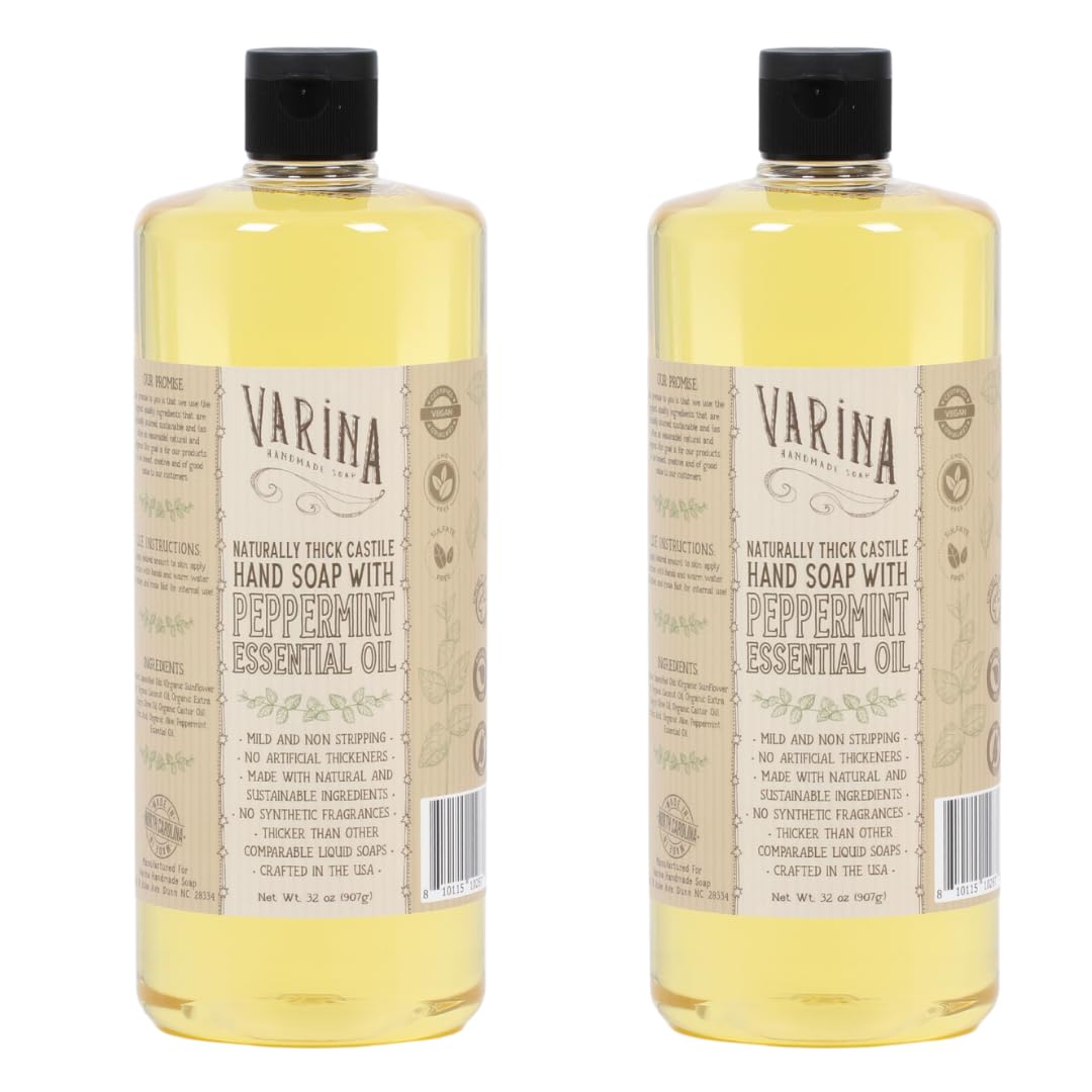 Liquid Soap - Liquid Organic Castile Soap Peppermint - 32oz