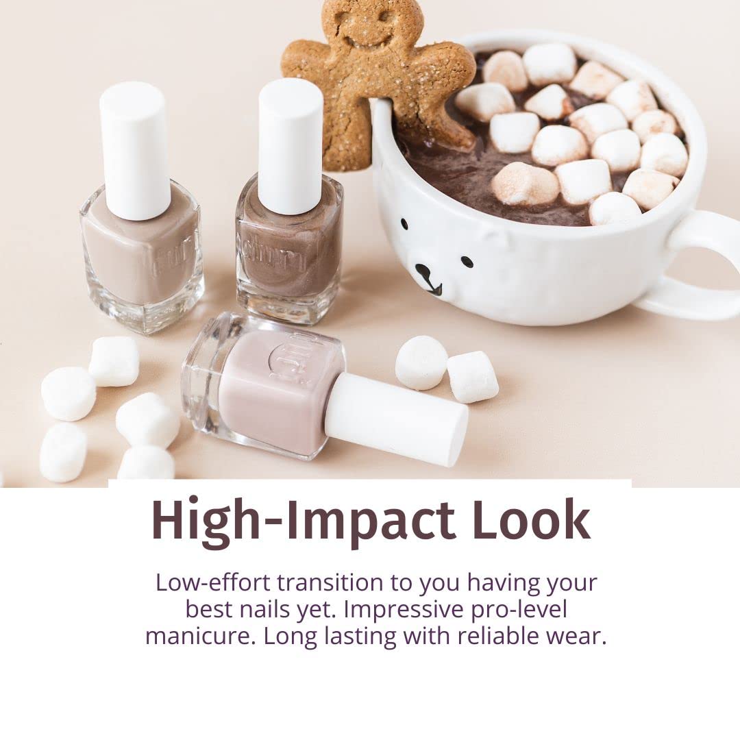 duri Nail Polish, 785 Let It Snow, Light Grey Pastel, Full Coverage, Glossy Finish, Fast Drying, Easy to Apply, 0.45 Fl Oz