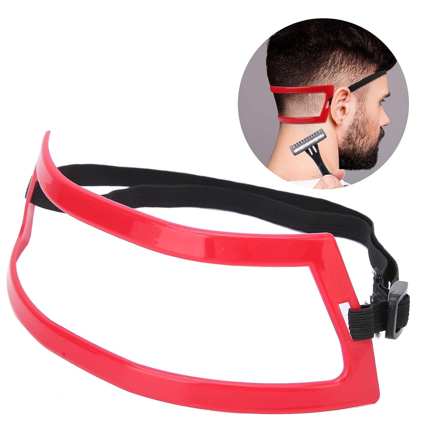 Men Neckline Shaving Template, Neck Hair Trimming Styling Red Hairline Shaping Tools