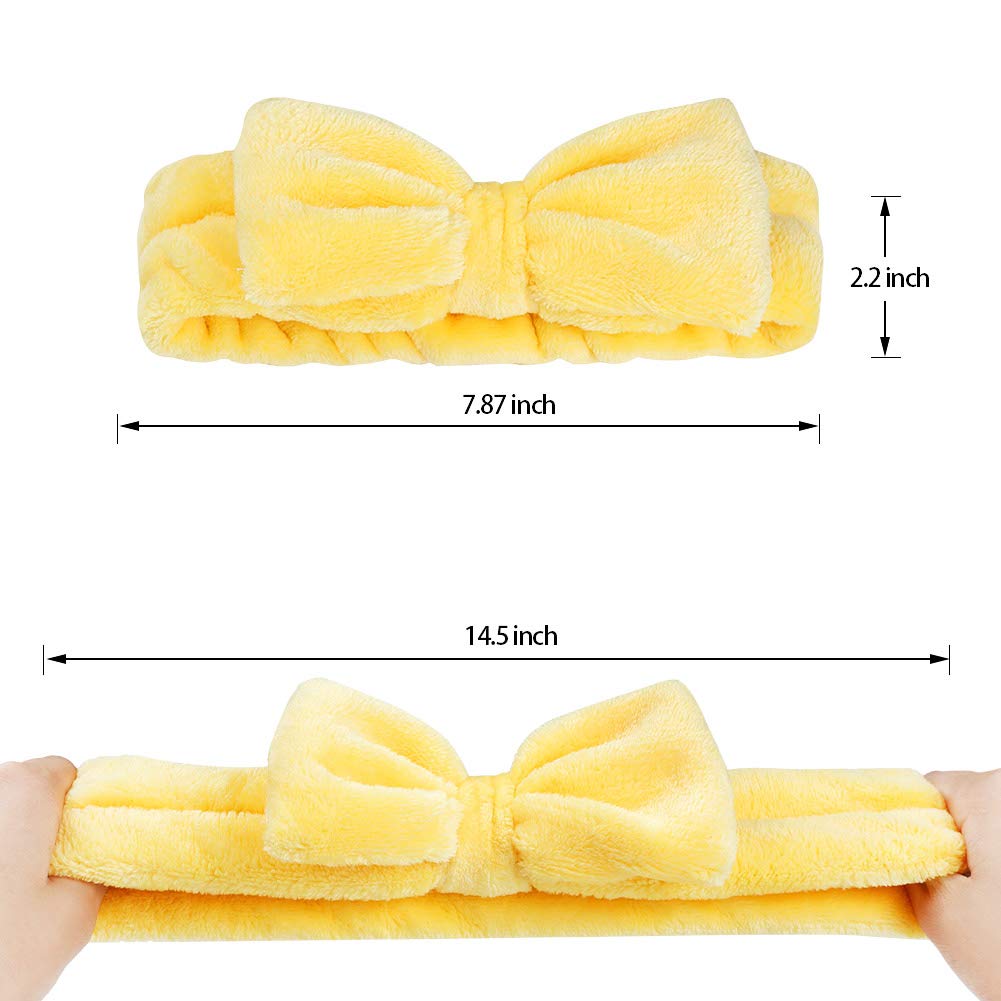 Stocking Stuffers for Teen Girls, 8 Pack Bow Spa Skincare Headband for Washing Face, Christmas Gifts Spa Party Favors Bulk Gifts for Teens Girls