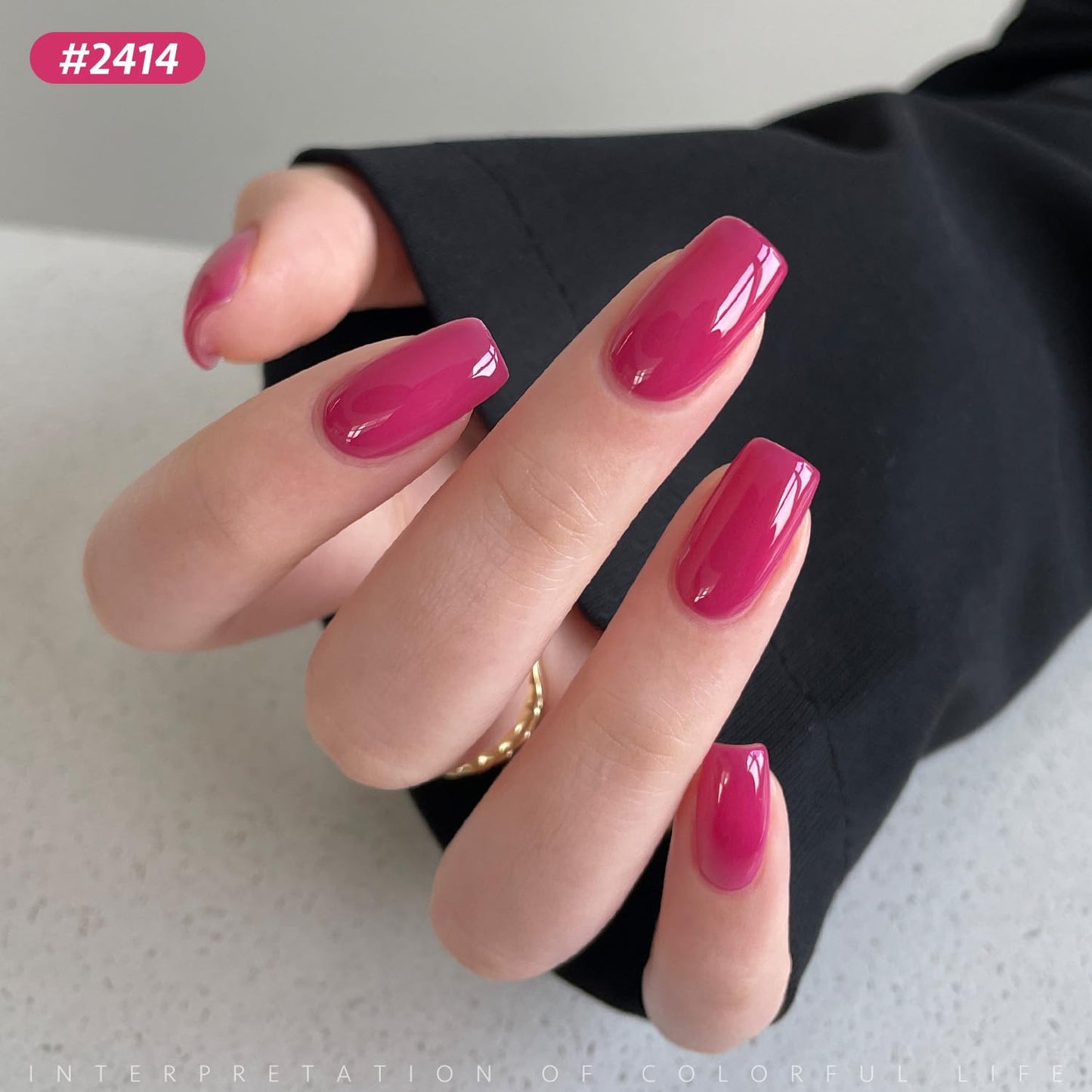 GAOY Berry Collection Gel Nail Polish, Hot Pink Burgundy Red Cherry Magenta Nails Gel Polish Kit for Salon Manicure and DIY at Home