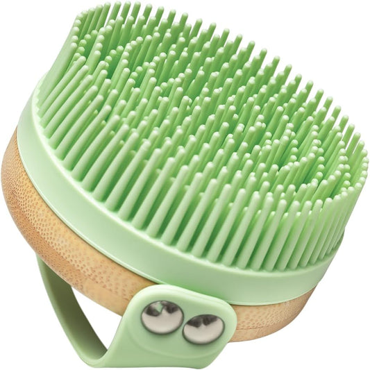 Apex Peak Exfoliating Silicone Body Scrubber for Shower – Deep Clean Body Brush for Men & Women | Gentle Exfoliator & Massage Bath Scrubber | Fast-Drying Hygienic Silicone