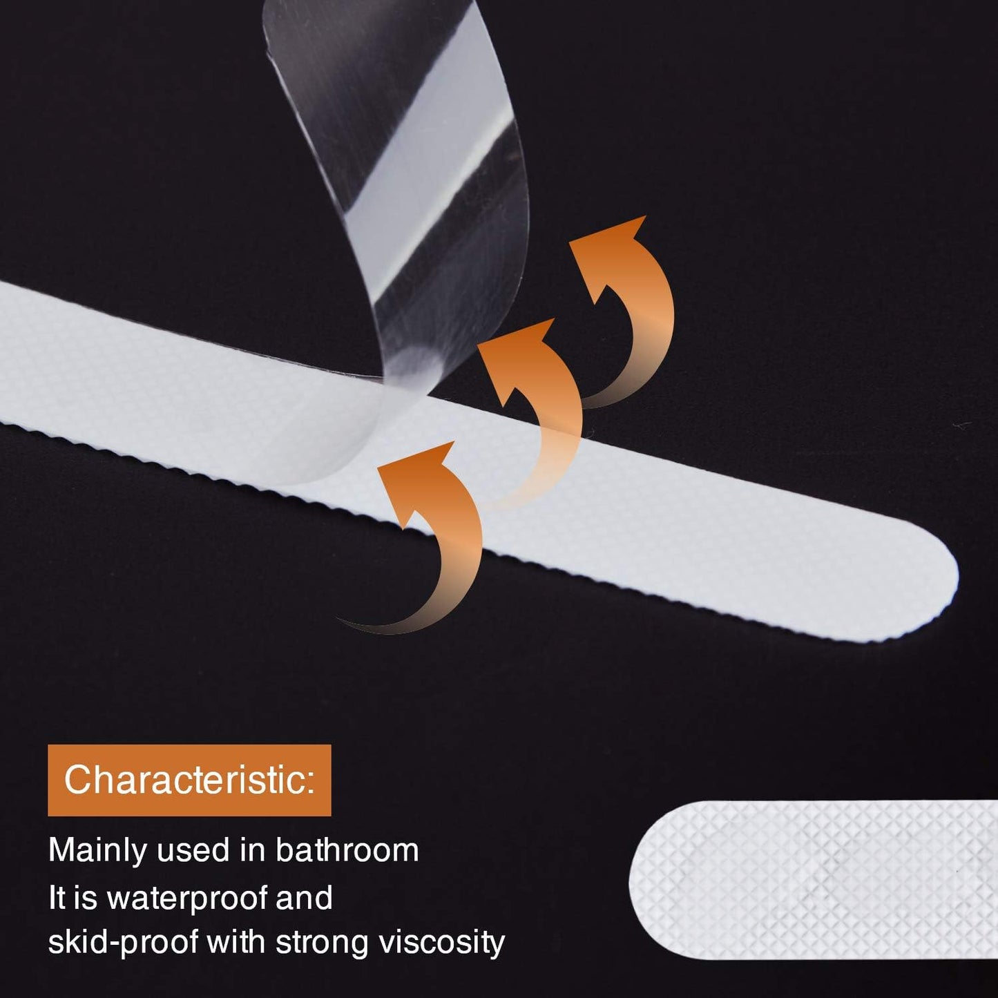 Anti Slip Shower Stickers, Safety Bathtub Strips Adhesive Decals with Premium Scraper for Bath Tub Shower Stairs Ladders Boats