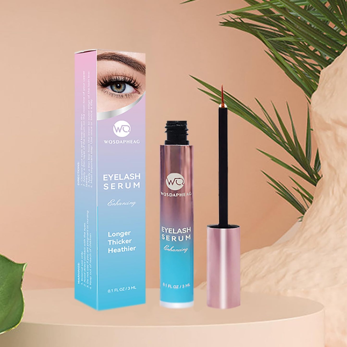 Eyelash Growth Serum for Longer Lashes (Multi-color, Medium)