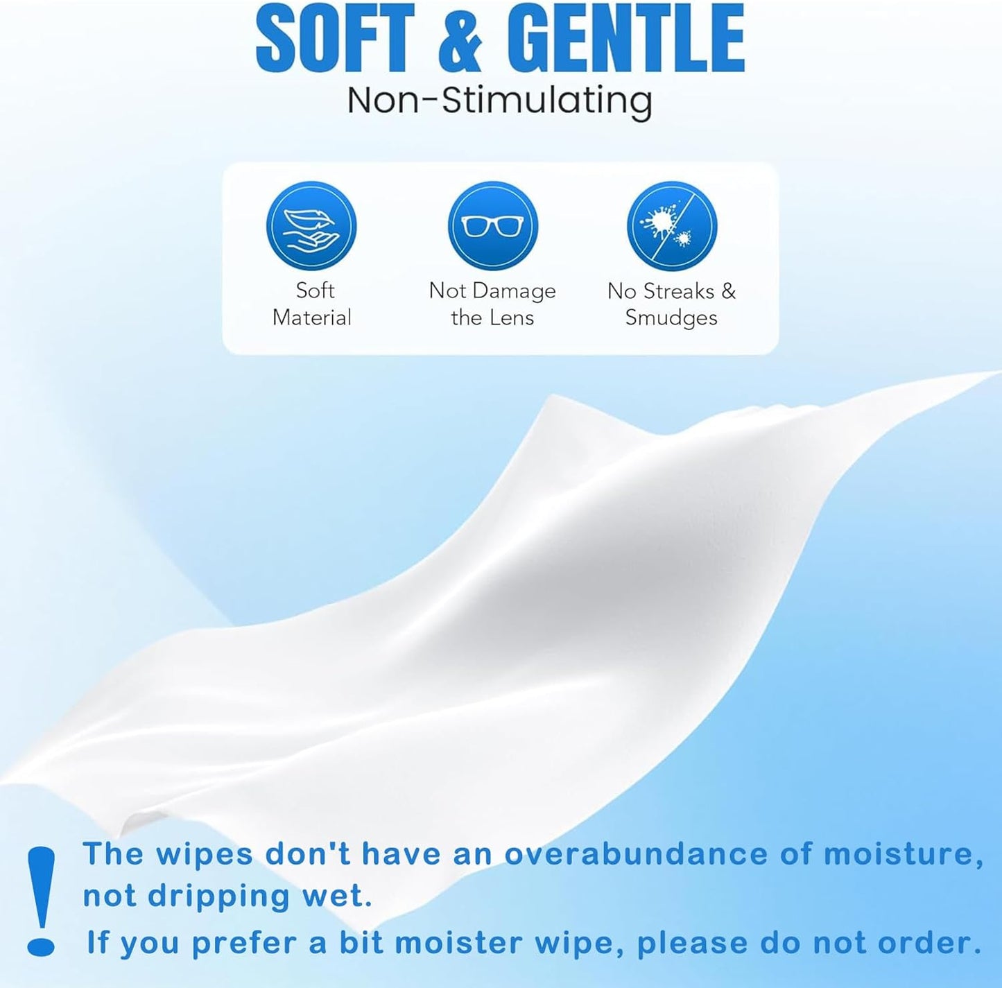 VOISEN Lens Wipes for Eyeglasses,250 Pack Eye Glasses Cleaner Wipes,Pre-Moistened Individually Wrapped Lens Wipes,Non-Scratching Non-Streaking,Safe for Eyeglasses, Goggles, Camera Lens, Phone