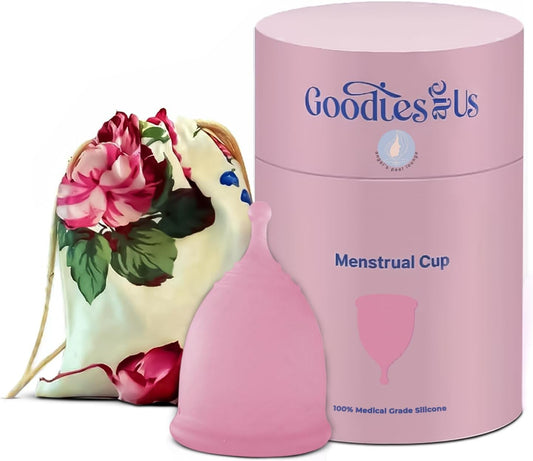 Angel's Peel Lounge Menstrual Cup for Women - 100% Medical-Grade Leak-Free Soft & Flexible Silicone Cup - 12 Hour Leak Protection Eco-Friendly & Reusable Period Cups for Women - Pink - Small