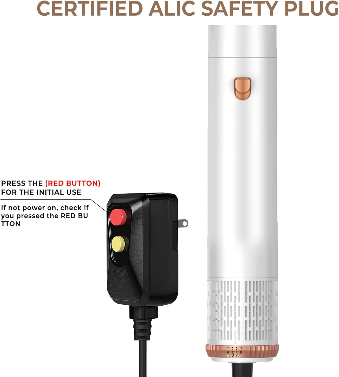 6 in ONE Hair Dryer Brush, Blow Dryer Curling Wand Hair Styling Tools Set, Ionic Hot Air Massage Oval Blowout Hair Dryer, Left&Right Hair Styler