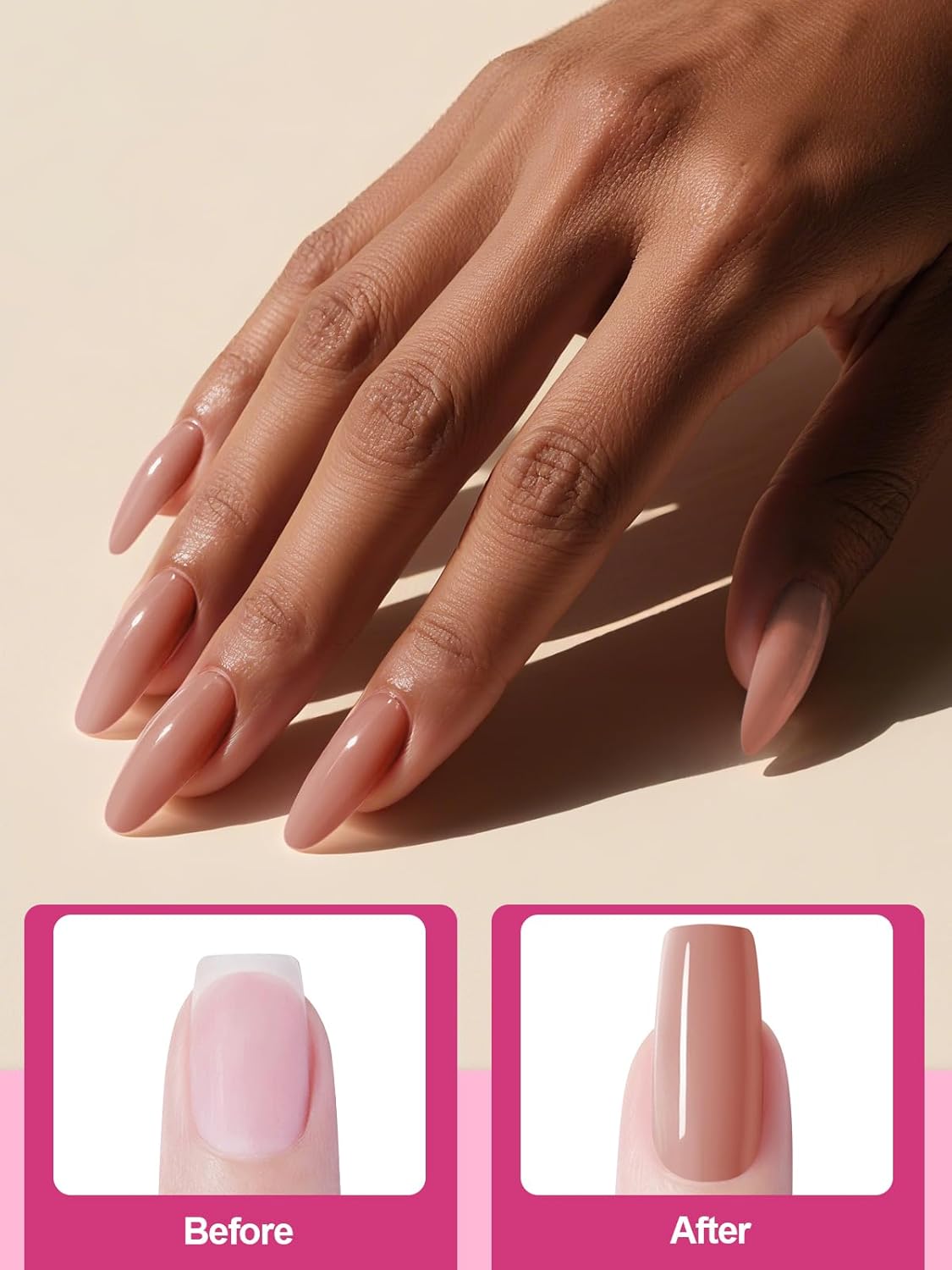 EBANKU Rosy Colors Acrylic Powder, 120g/4.23oz Acrylic Nail Powder Large Capacity Professional Nail Powder for Nail Acrylic Extension, Nail Carving, Long-Lasting, No Nail Lamp Needed