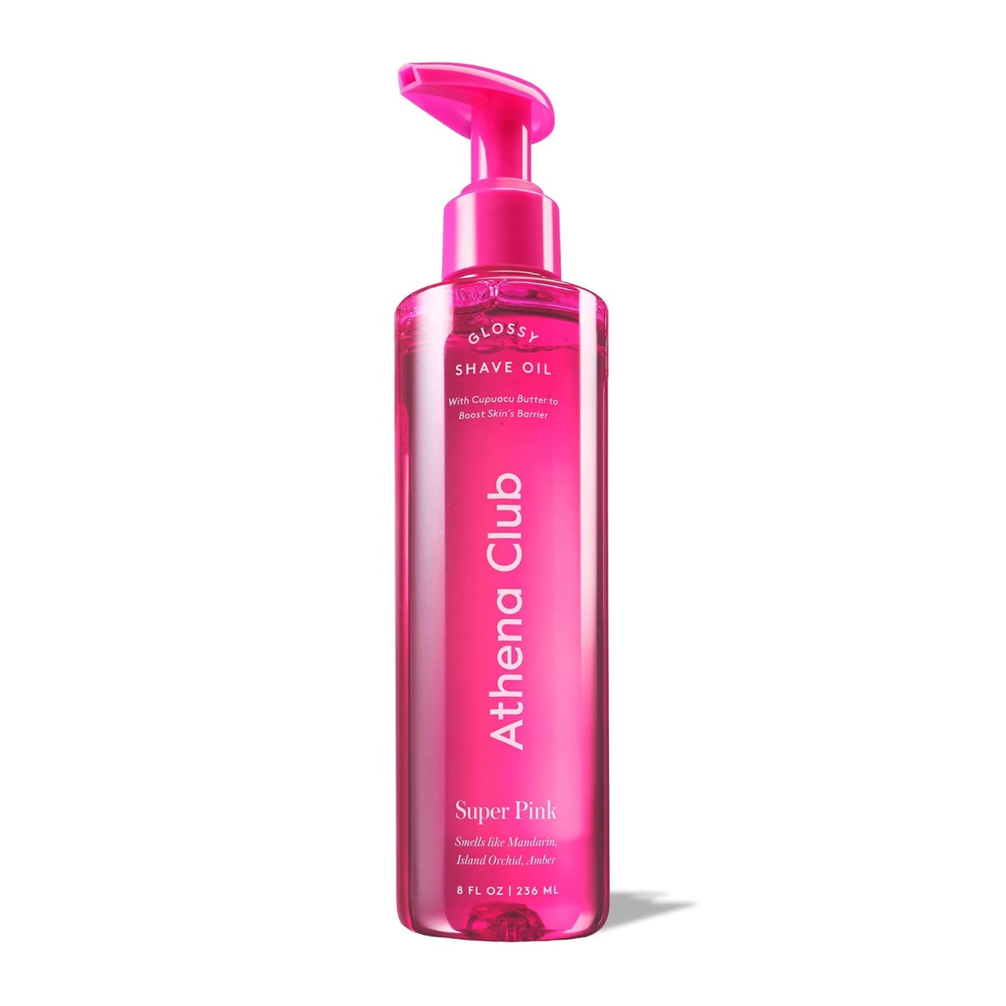 Athena Club Glossy Shave Oil for Women - Super Pink - 8 fl oz