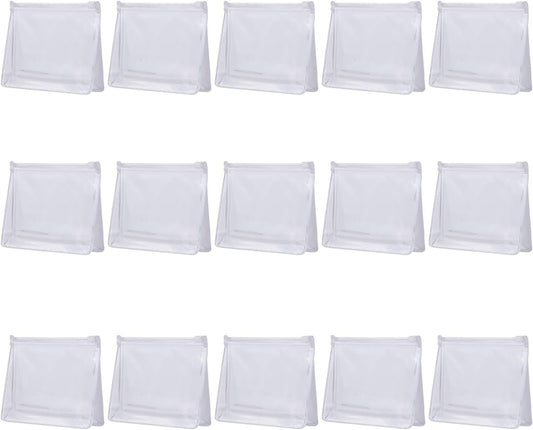 20 PCS Mini Clear Makeup Bag Small Clear Plastic Cosmetic Bags with Zipper Travel Toiletry Makeup Bag