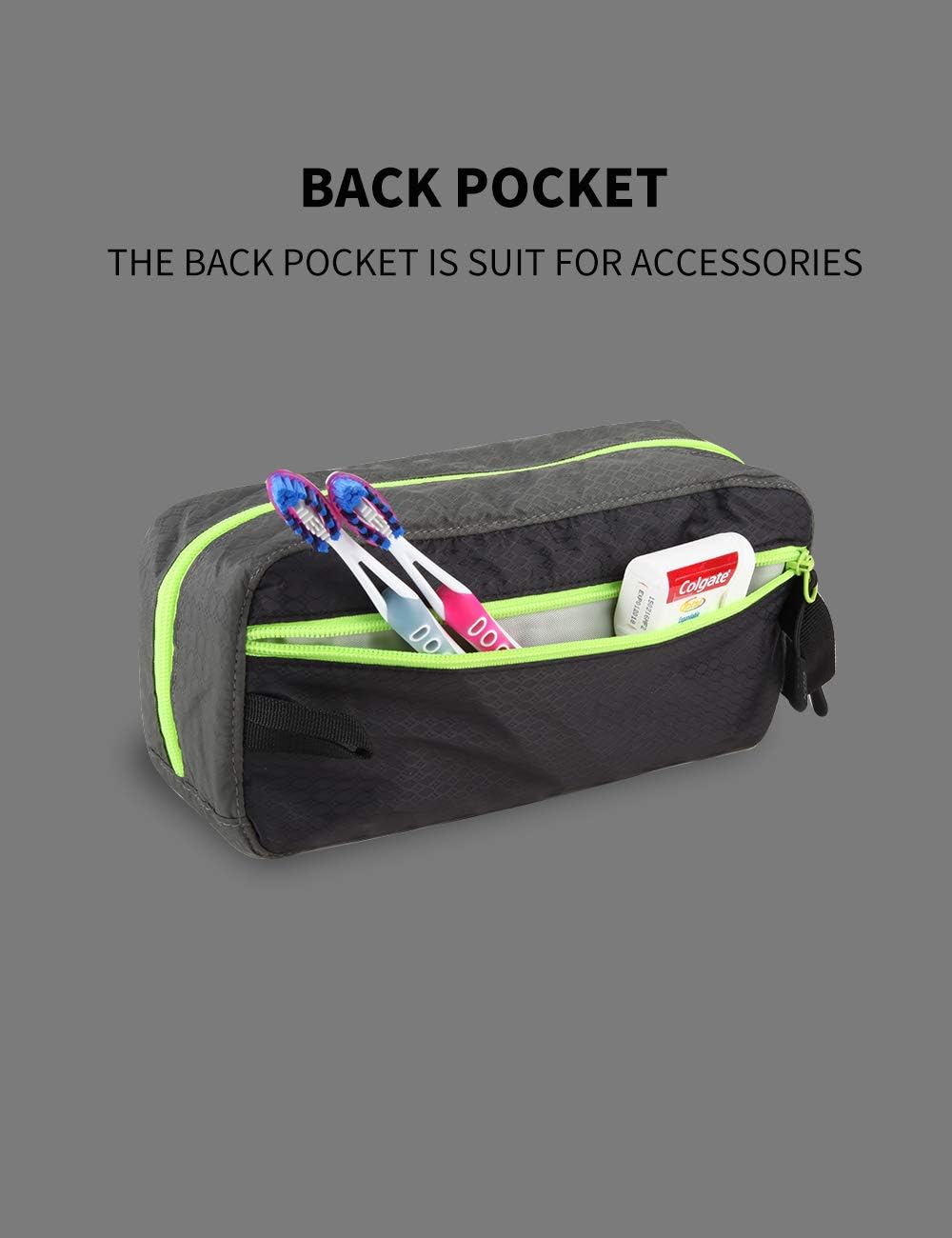 GOX Travel Toiletry Bag,Dopp Kit Case,Ultra-Light Cosmetics Bag Makeup Organizer(Black)