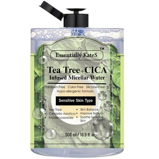 Korean Beauty Micellar Water, Hydrating Facial Cleanser & Eye Makeup Remover 500ml (16.9 Fl oz), a Jumbo size, Suitable for Sensitive Skin