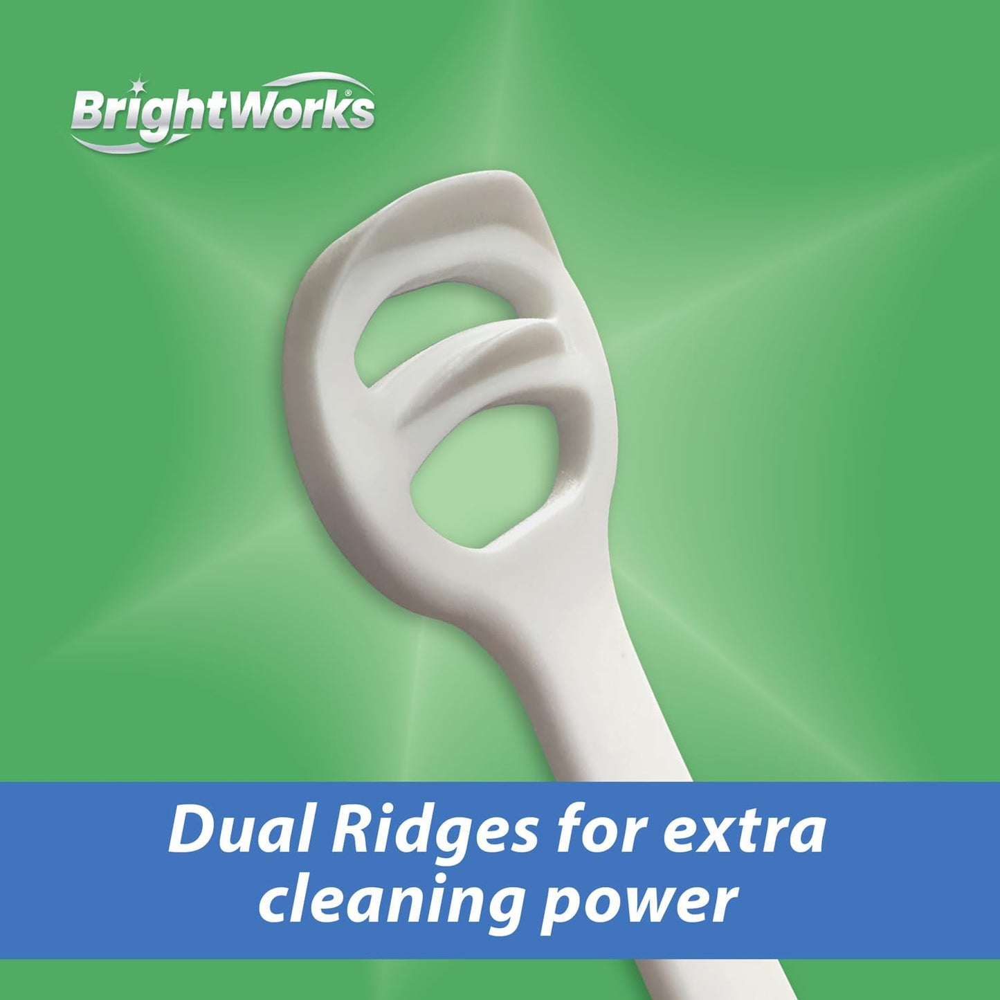 Brightworks Disposable Tongue Scraper for Adults – 96 Count Hygienic Tongue Cleaner for Fresh Breath – Recycled Plastic, Curved Design Tongue Cleaner – Travel-Friendly