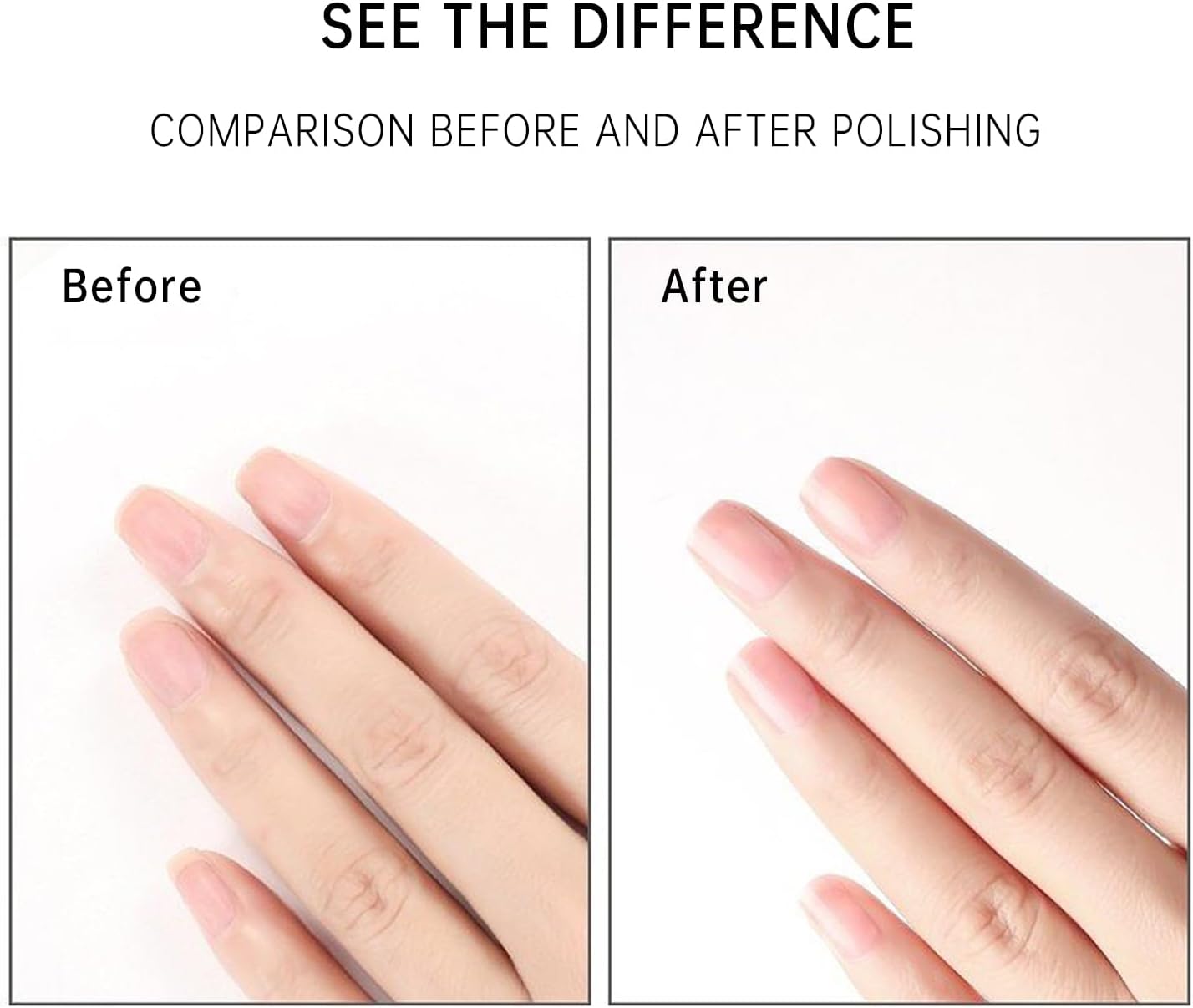 Nail Files and Buffers for Natural Nails Smooth and Polish Gel Surface 400/600/4000 Grit (B-Arch)