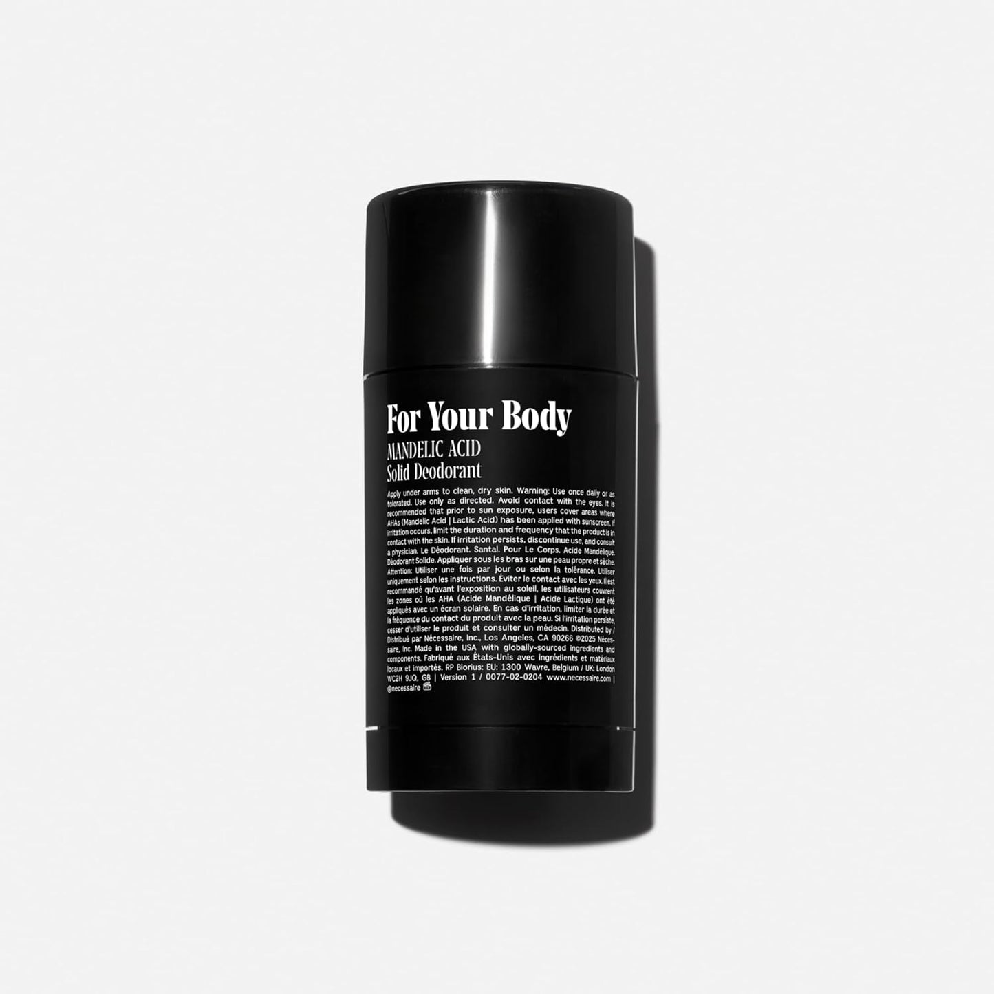 Nécessaire The Deodorant Santal | Aluminum Free Deodorant For Women & Men. Extra Strength Treatment with Mandelic Acid. Free of Baking Soda, Ozokerite & Silicones (75 g/2.5 oz)