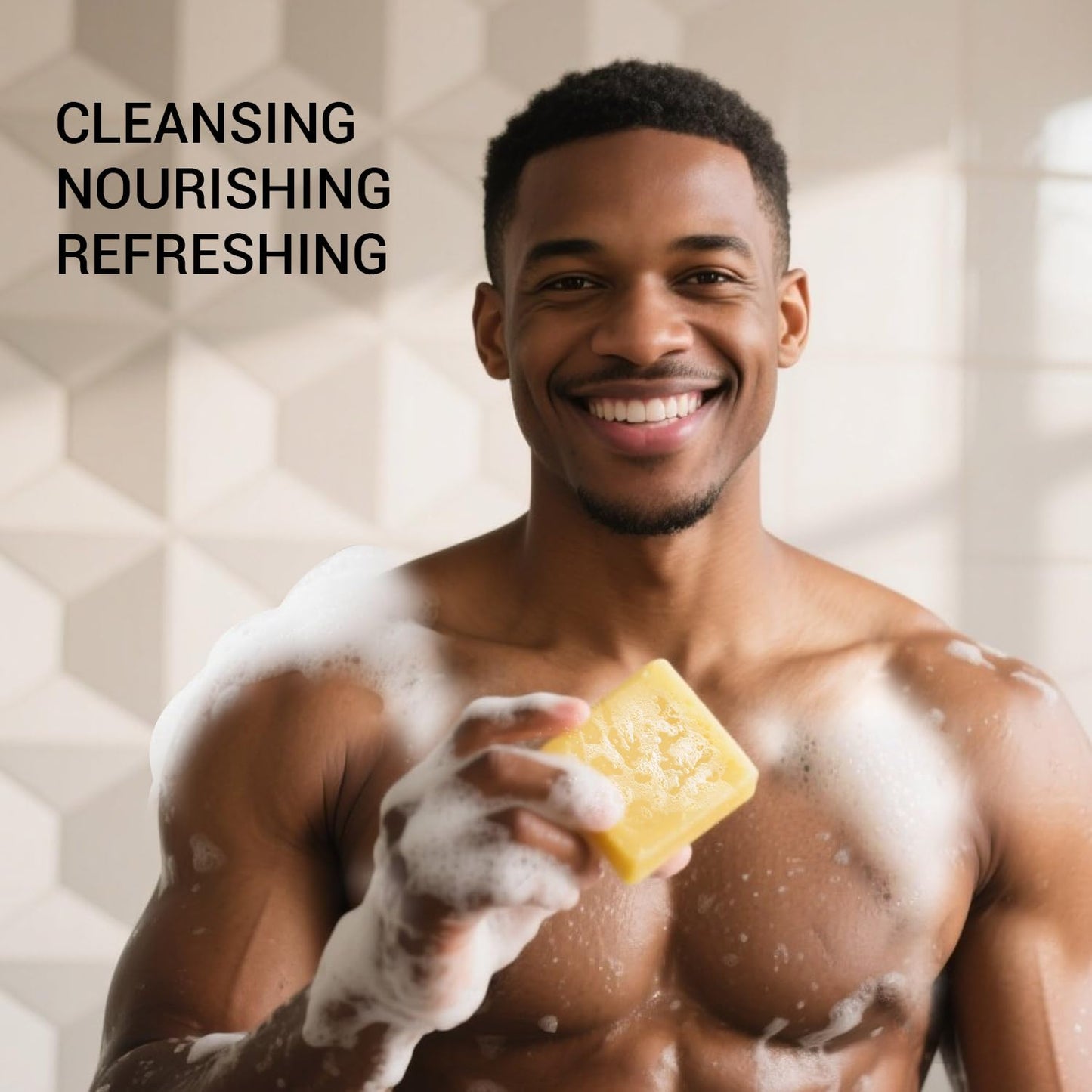 Rinse & Robust Turmeric Soap for Face & Body, Natural Handmade Bar Soap with Organic Turmeric, Shea Butter & Vitamin C, Gentle for All Skin Types Deep Cleansing Soaps for Men & Women 5.3 oz of 4 Bars