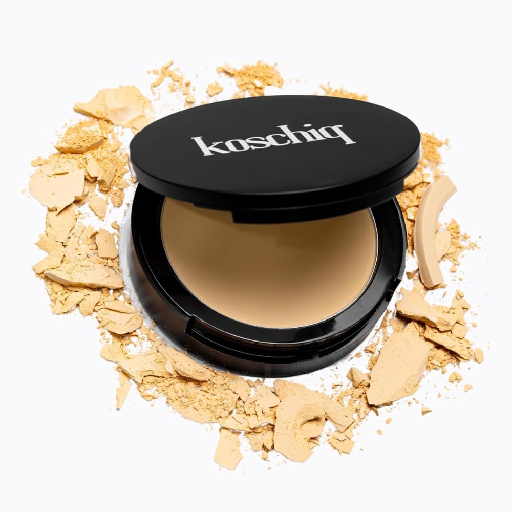 Koschiq Soft Matte Powder + Foundation – 2-in-1 Compact with Oil Control & Blurring Effect | 24hrs stay Longwear, Buildable Matte Finish | k-30. Fair with warm neutral undertone)