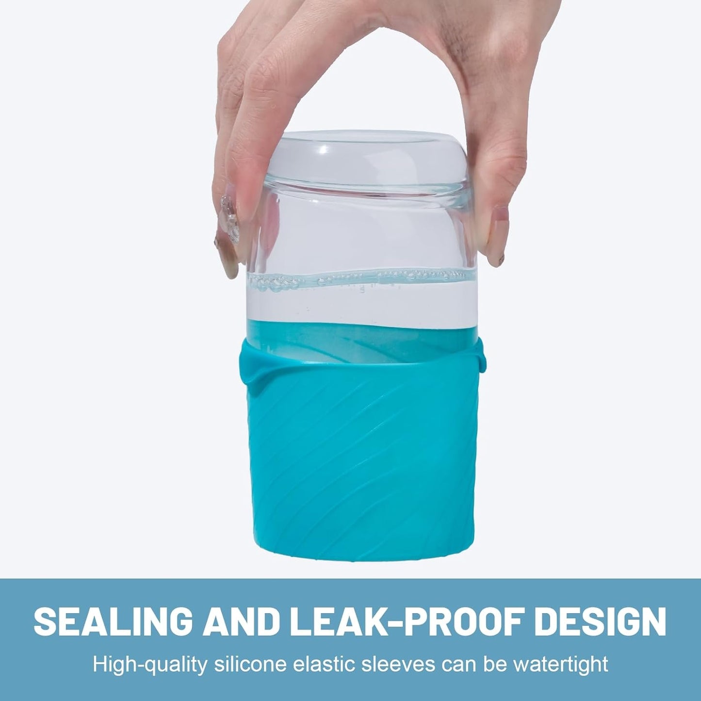 Bottle Covers for Travel, Leak Proofing, Travel Size Container Silicone toiletry sleeves, Leak Locks Travel Accessories for Shampoo Wash Body Bottles and other beauty and personal care(8pcs)