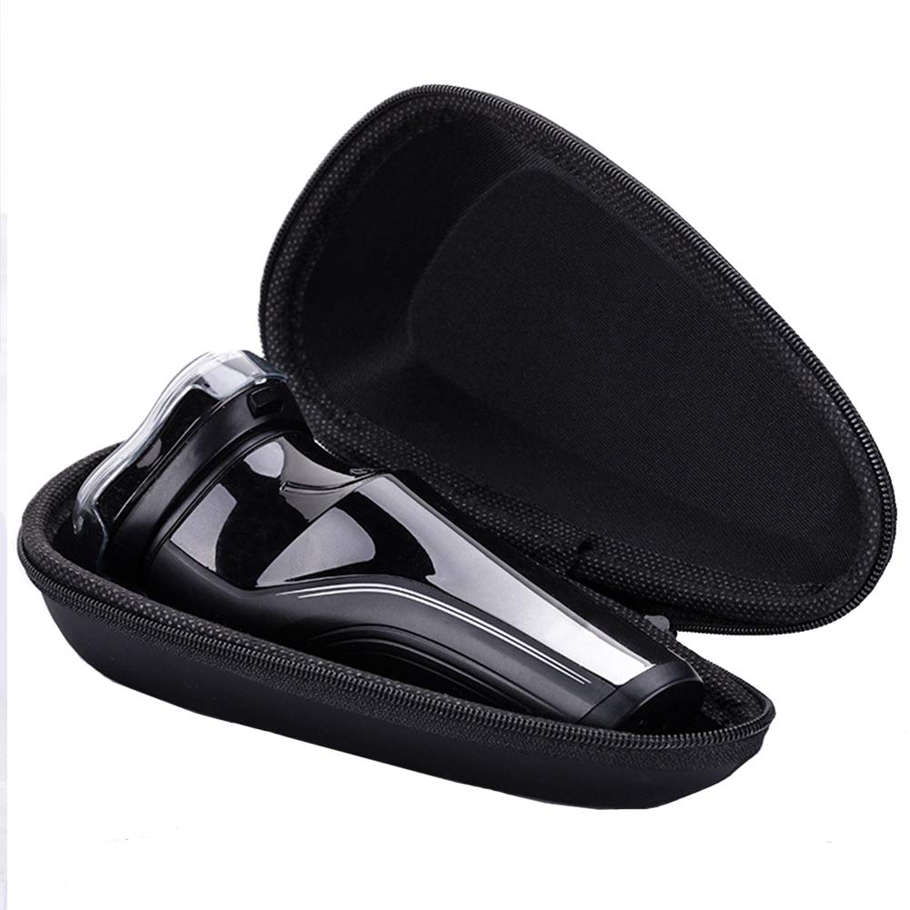 INVODA Shaver Case Compatible with Philips Norelco Electric Shaver 3800 3500 2300 2100 Rechargeable Trimmer 3D Rotary Shavers Case Black
