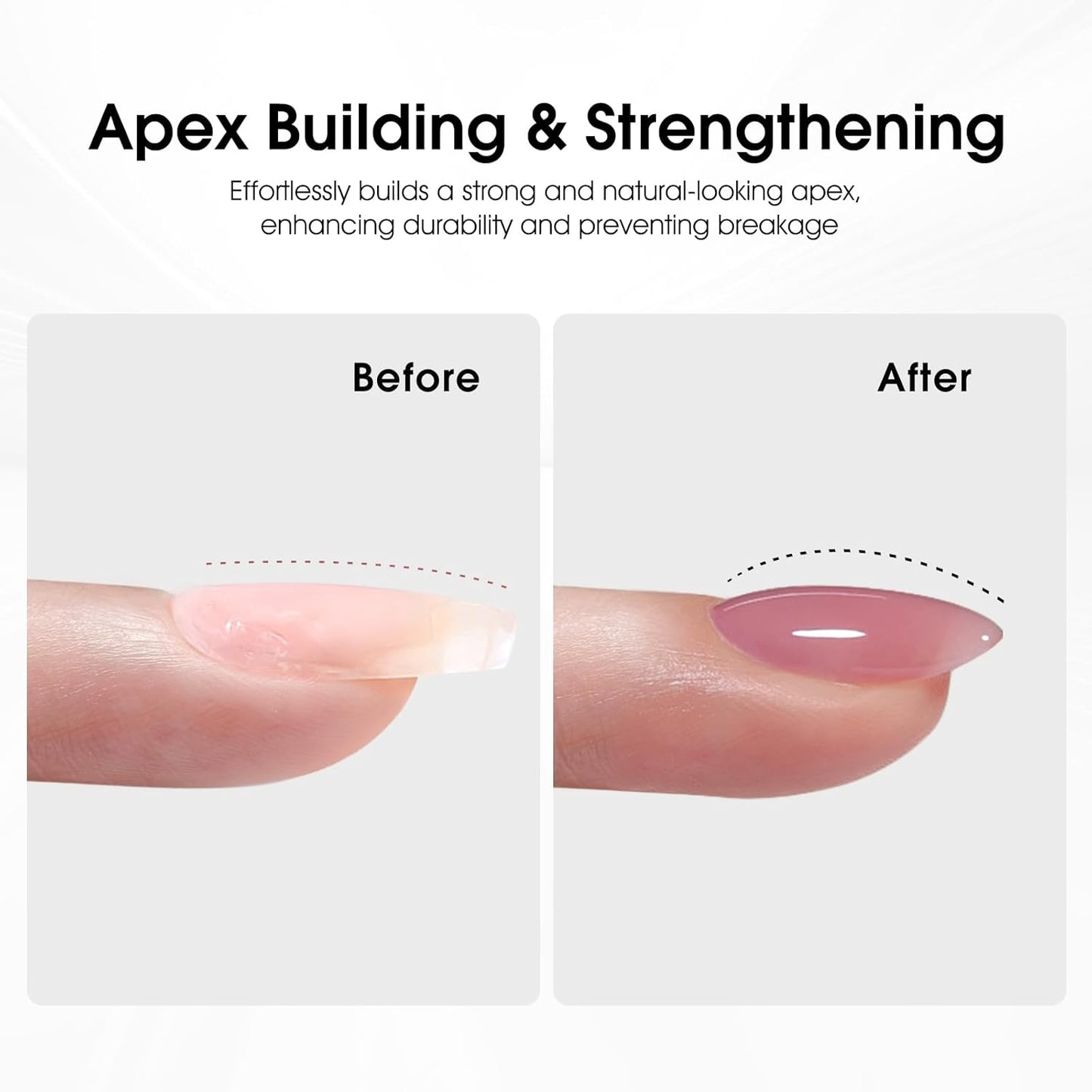 CANNI 6 Pcs 9 Ml Nude Pink Builder Nail Gel Polish Set- Jelly Pink Builder for Nails Strengthener Gel Thickening Extension for Beginners DIY Home Salon Manicure