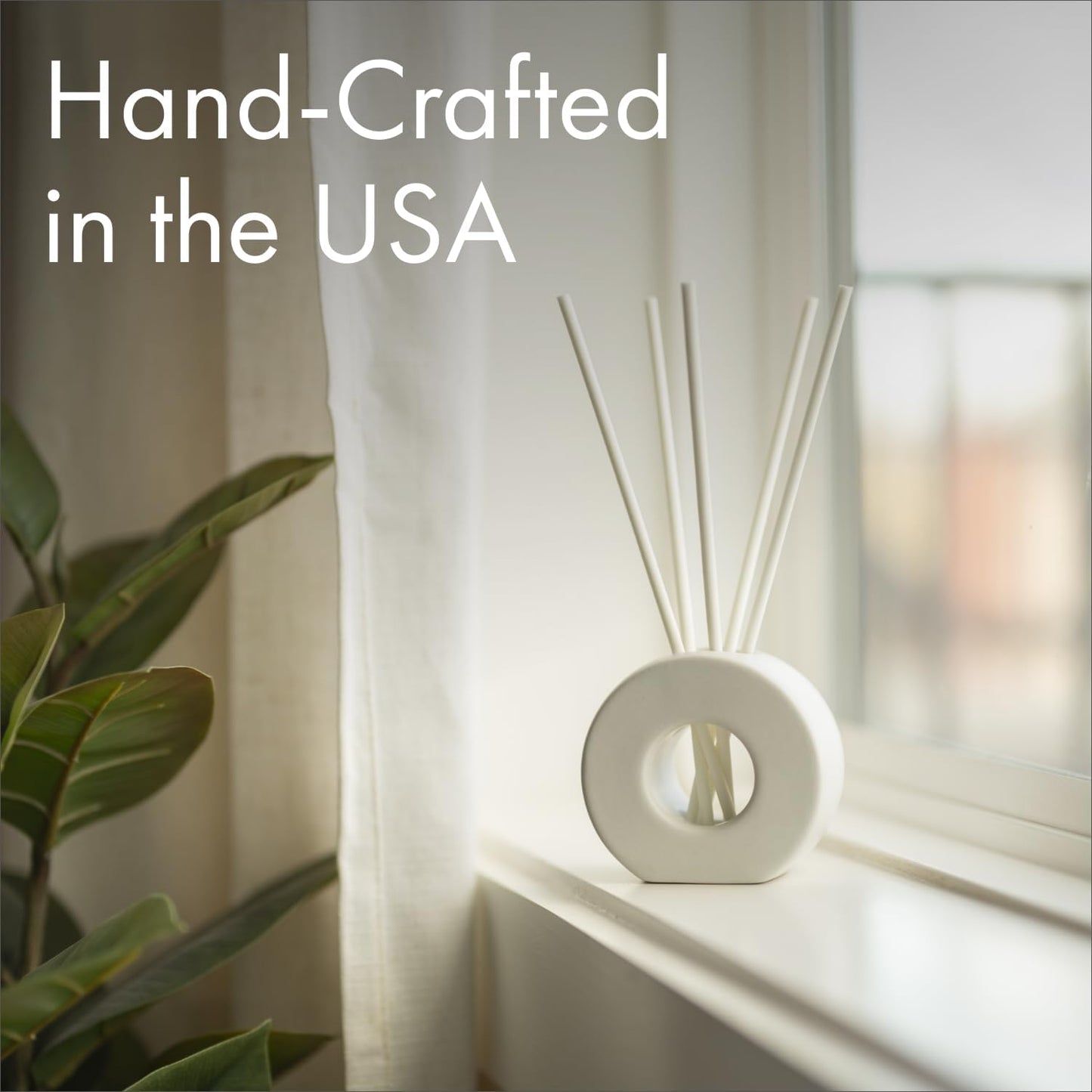 ScentAir Infused Liquidless Reeds | Includes 25 Flameless Reeds and 1 Decorative Vase, White | Essential Oil Aroma Diffuser Sticks | Fresh Spa Scents | Gifting Fragrance | Black Orchid