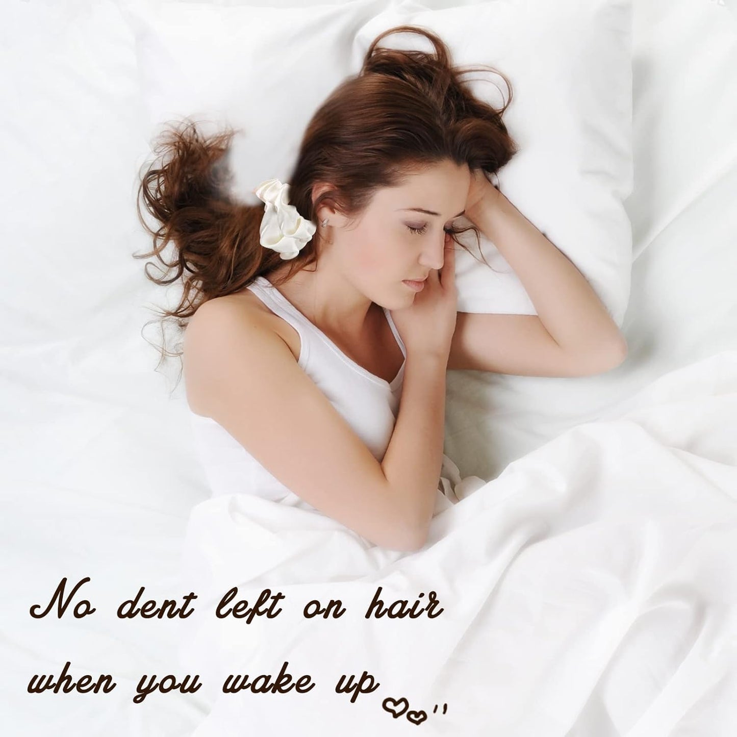 Lolalet Scrunchies for Women, Satin Hair Softer Than Silk Ties Sleep, Big Scrunchy Ponytail Holder with Elastic Bands Girls Thick Thin Curly -6 Pack, Style B