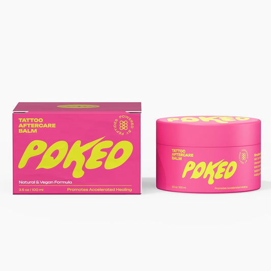 Tattoo Aftercare Balm with Soothing Botanicals and Powered by Peptides (3.5 Oz)