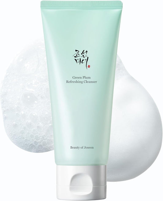 Beauty of Joseon Green Plum Refreshing Cleanser Gel Type Deep Pore Cleansing, Acne Face Wash, Blackhead Remover for All Skin Types, Korean Skincare 100ml, 3.38 fl.oz