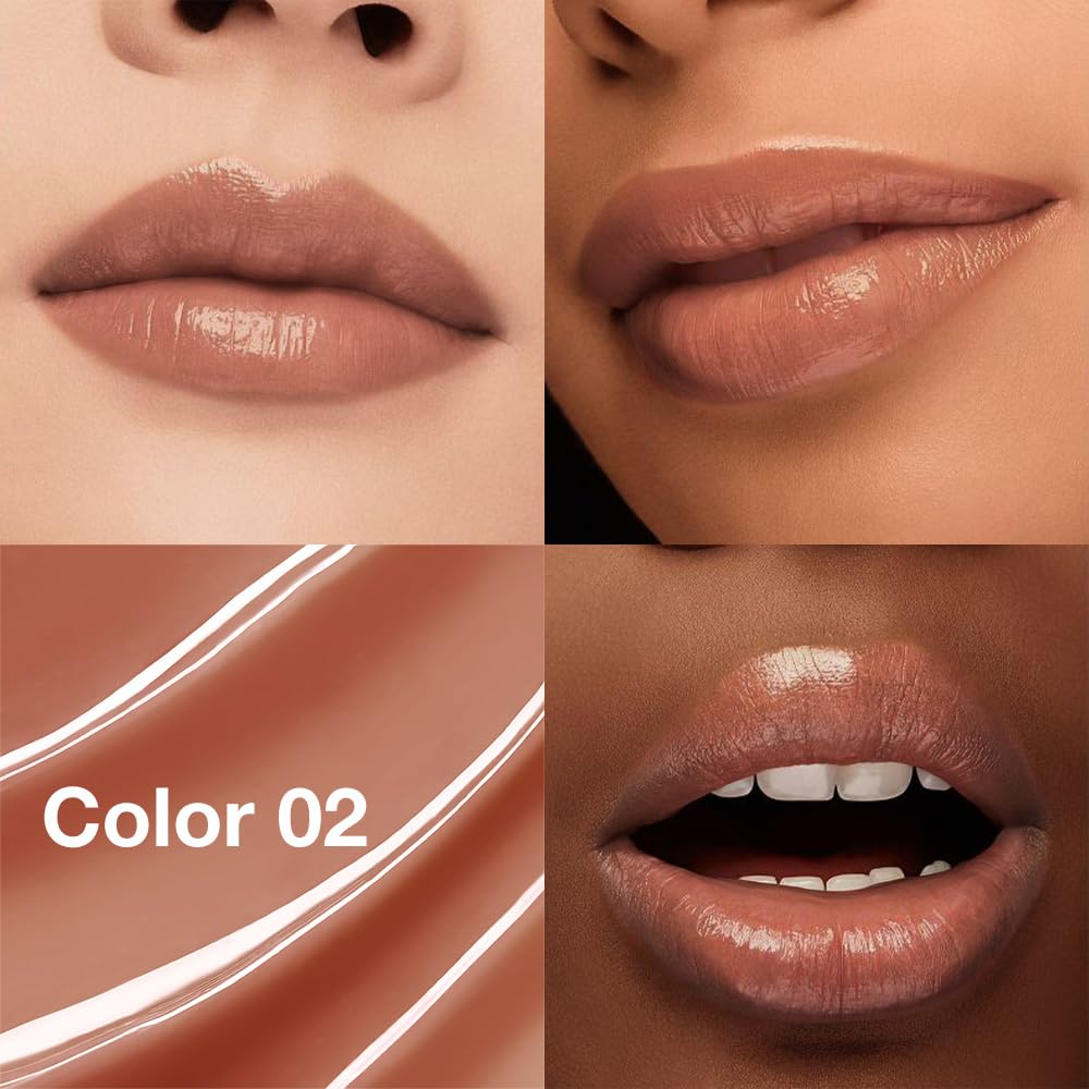 1Pcs Tinted Lip Balm Moisturizing Lipstick – Waterproof Hydrating Matte Lip Balm for Women, Creamy Natural Color Stain for Dry Lips,Soft Matte Finish with Subtle Scent (#02 Cinnamon Nude Brown)