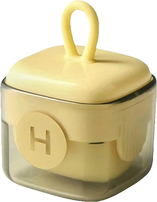 Reusable Lint Roller Mini, Washable Sticky Roller for Travel & Clothes & Furniture & Purse, Portable Pet Hair Lint Remover Ball for Dog Cat Fur (Beige)