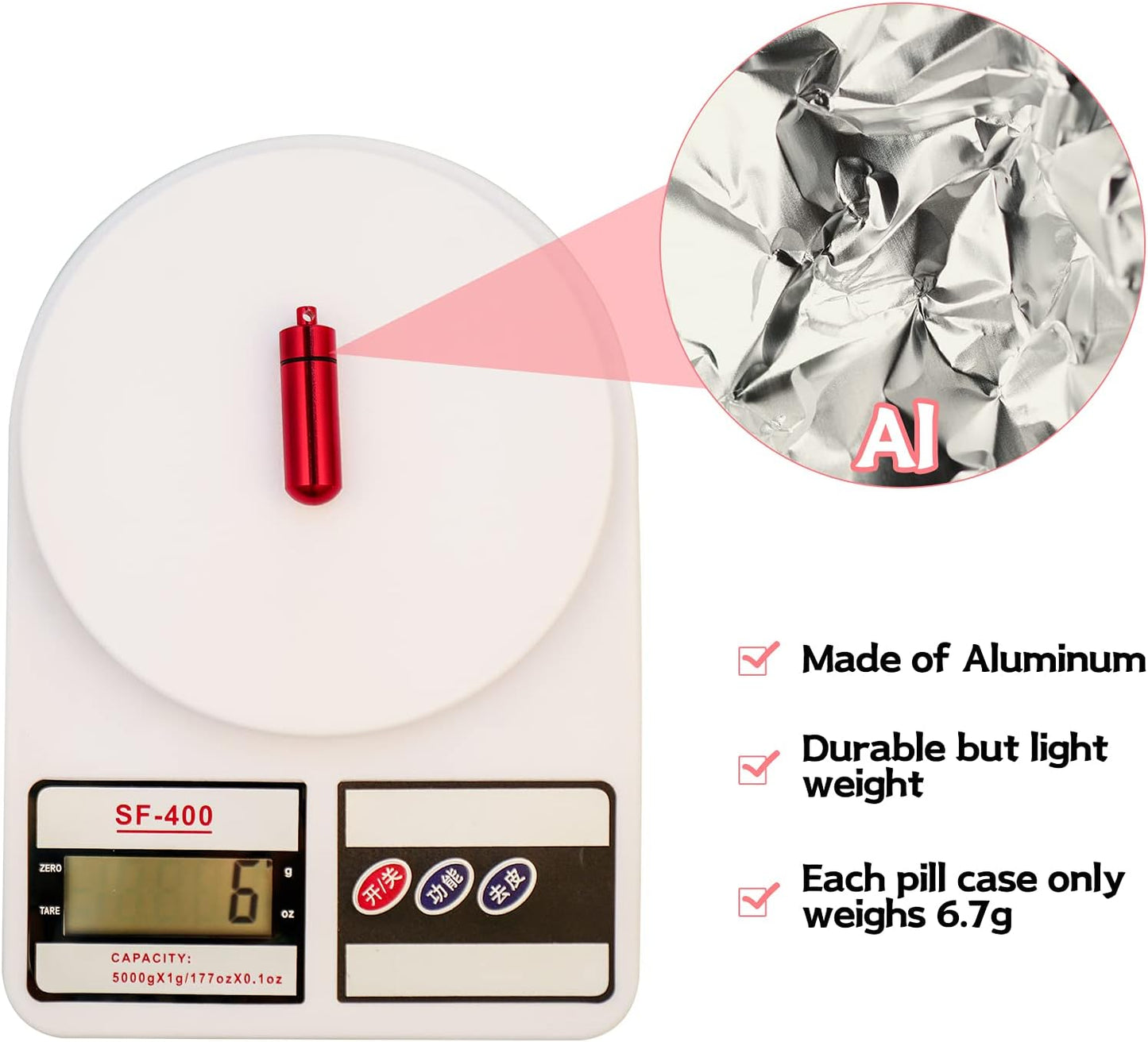 Patelai 12 Pcs Portable Keychain Pill Holder Mini Pocket Pill Case for Men Women Aluminum Geocache Containers Waterproof Metal Medicine Bottle Organizer for Outdoor Camping Travel(Colorful)