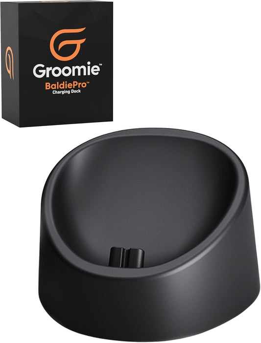 Groomie Charging Dock for BaldiePro Electric Head Shaver - Sleek Portable Charging Stand for Your Trimmer & Electric Hair Rotary Shaver - Mens Grooming Accessories