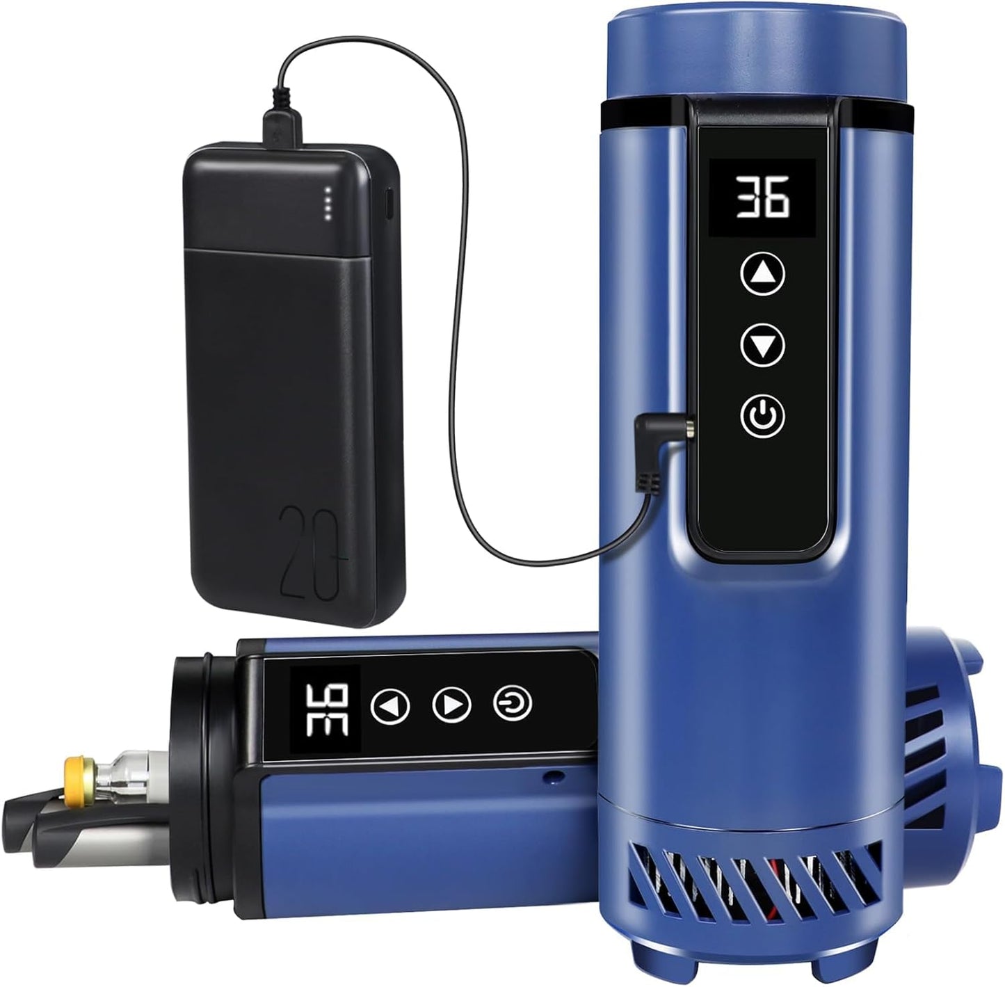 Insulin Cooler Travel Case Tsa Approved, USB Charger Diabetes Travel Case Medicine Organizer, 1-7 Pens Medication Cooler Refrigerated Medicine Box for Diabetic Supplies Carrying (Navy)