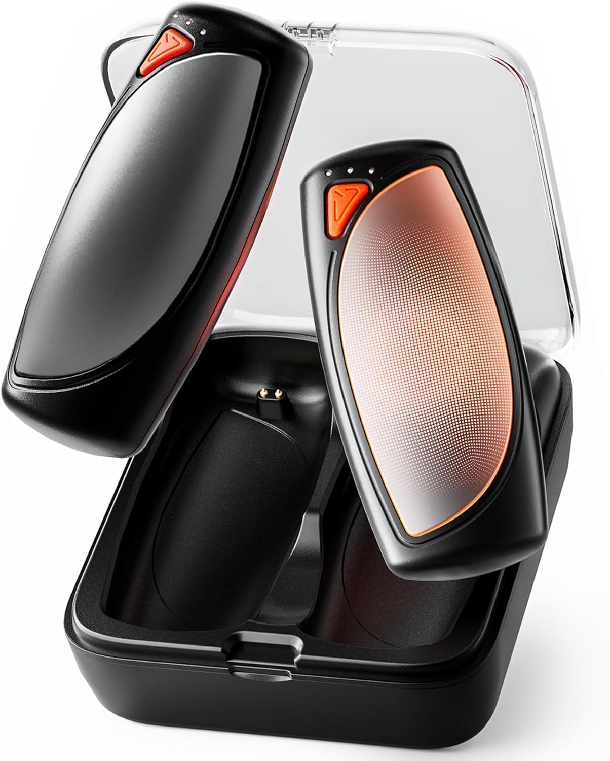 Hand Warmers Rechargeable 2 Packs, Double Sided Heating with AI Charging Case, 14000mAh Electric Hand Warmer Up to 36 Hours, Portable Heater Gifts for Christmas,Camping,Hunting