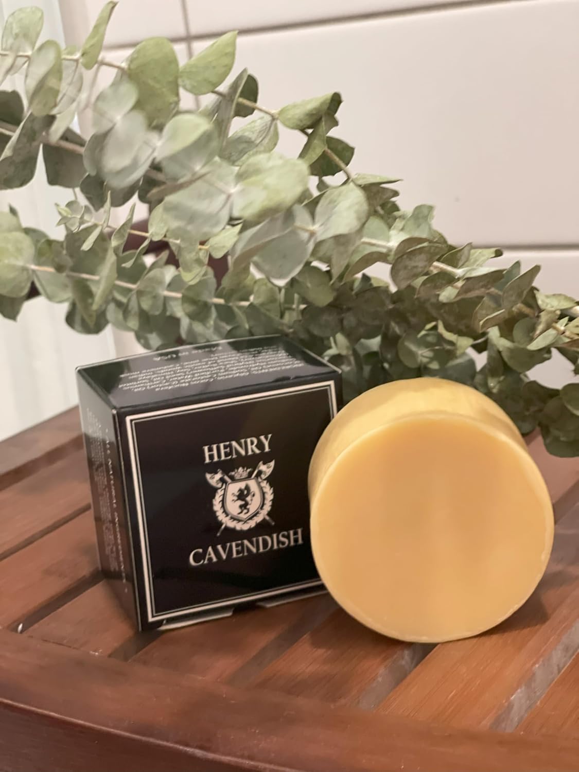 Henry Cavendish Himalaya Shaving Soap with Shea Butter & Coconut Oil. Long Lasting 4 oz Puck Refill. Mens Shave Soap. All Natural. Rich Lather, Smooth Comfortable Shave. For Ladies and Gentlemen.
