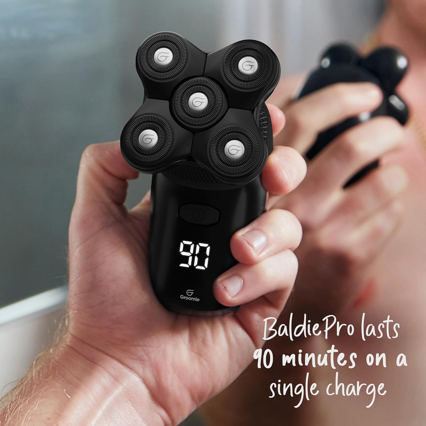 Groomie Charging Dock for BaldiePro Electric Head Shaver - Sleek Portable Charging Stand for Your Trimmer & Electric Hair Rotary Shaver - Mens Grooming Accessories