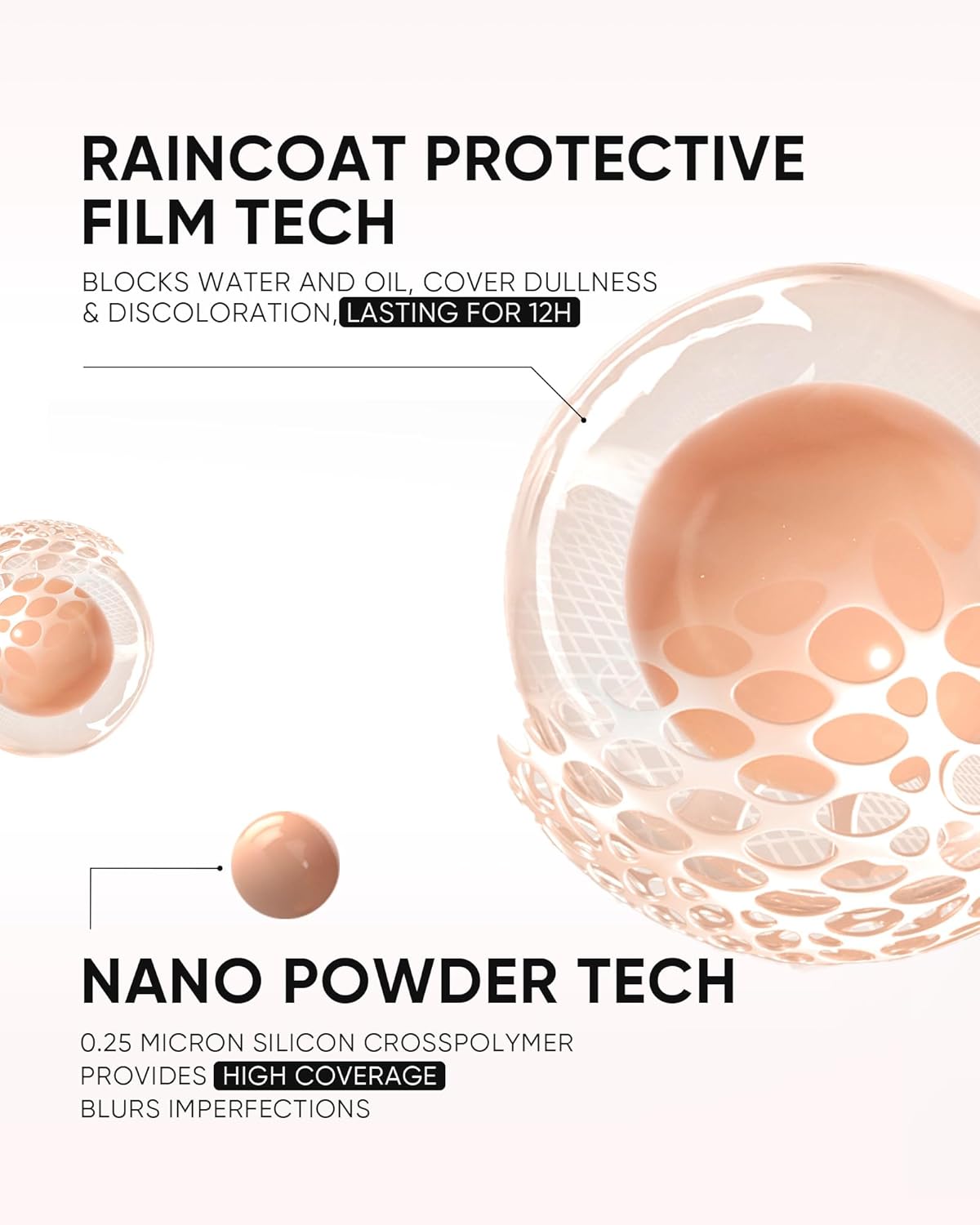 Full Coverage Cushion Foundation, Weightless, Skin Fit, Satin Glow Finish, Oil-Control Waterproof Foundation, Sweatproof Flawless BB Cream CC Korean Makeup Buildable